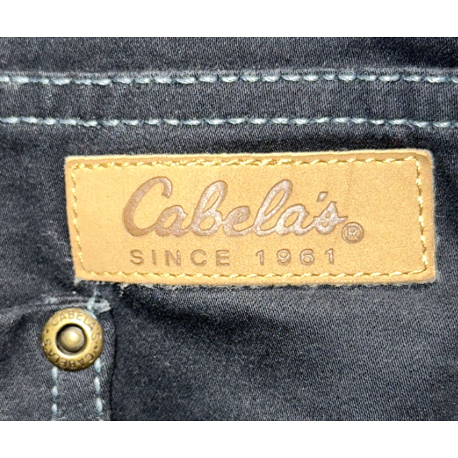 Vintage Cabela’s Casuals Men’s Pants Cotton Zip Fly Black 46x32 Casual Size US 30 / EU 46 - 5 Thumbnail