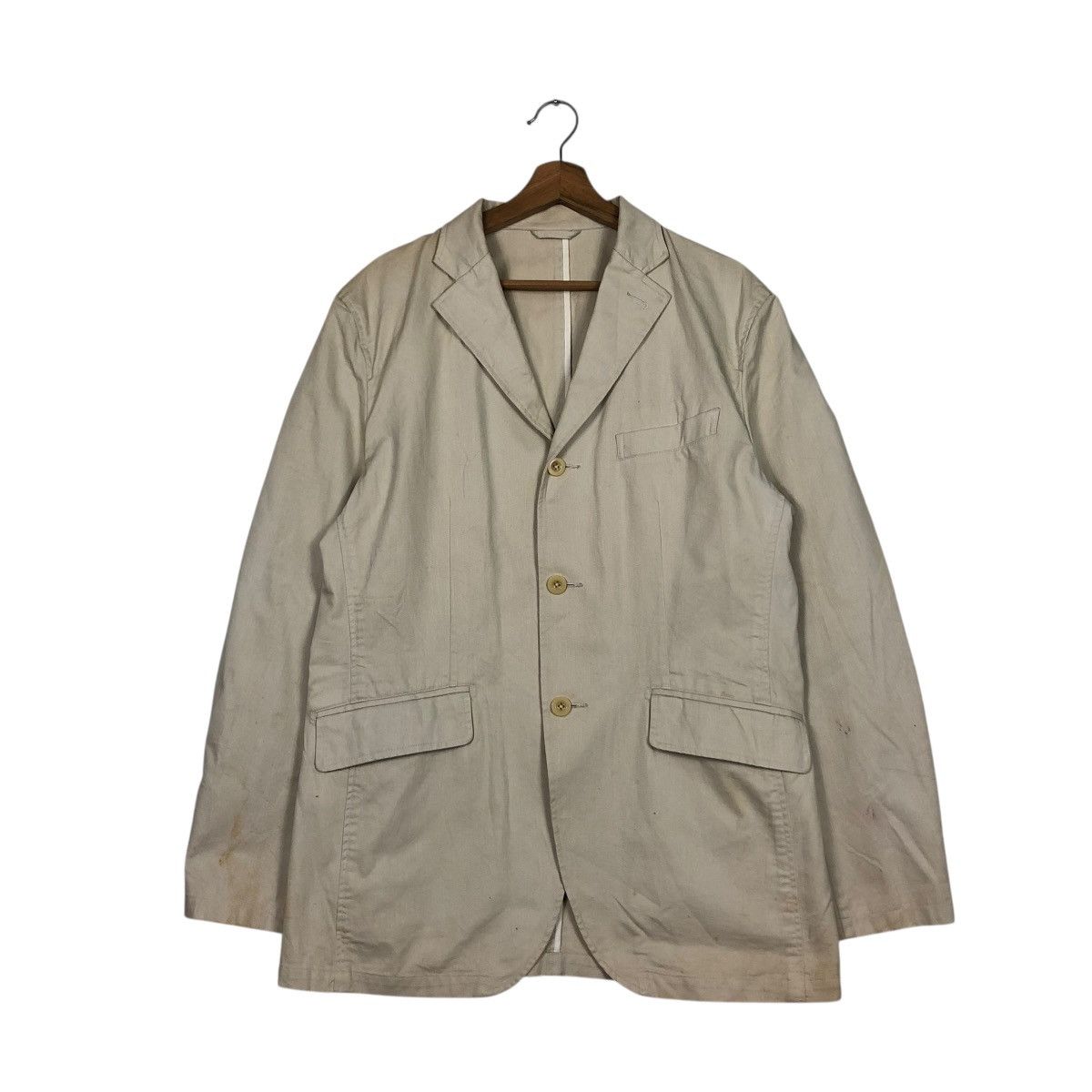 Japanese Brand 🔥VINTAGE DUCK CANVAS CHORE WORK JACKET ONBOARD ISSEY MIYAKE Size US L / EU 52-54 / 3 - 3 Thumbnail