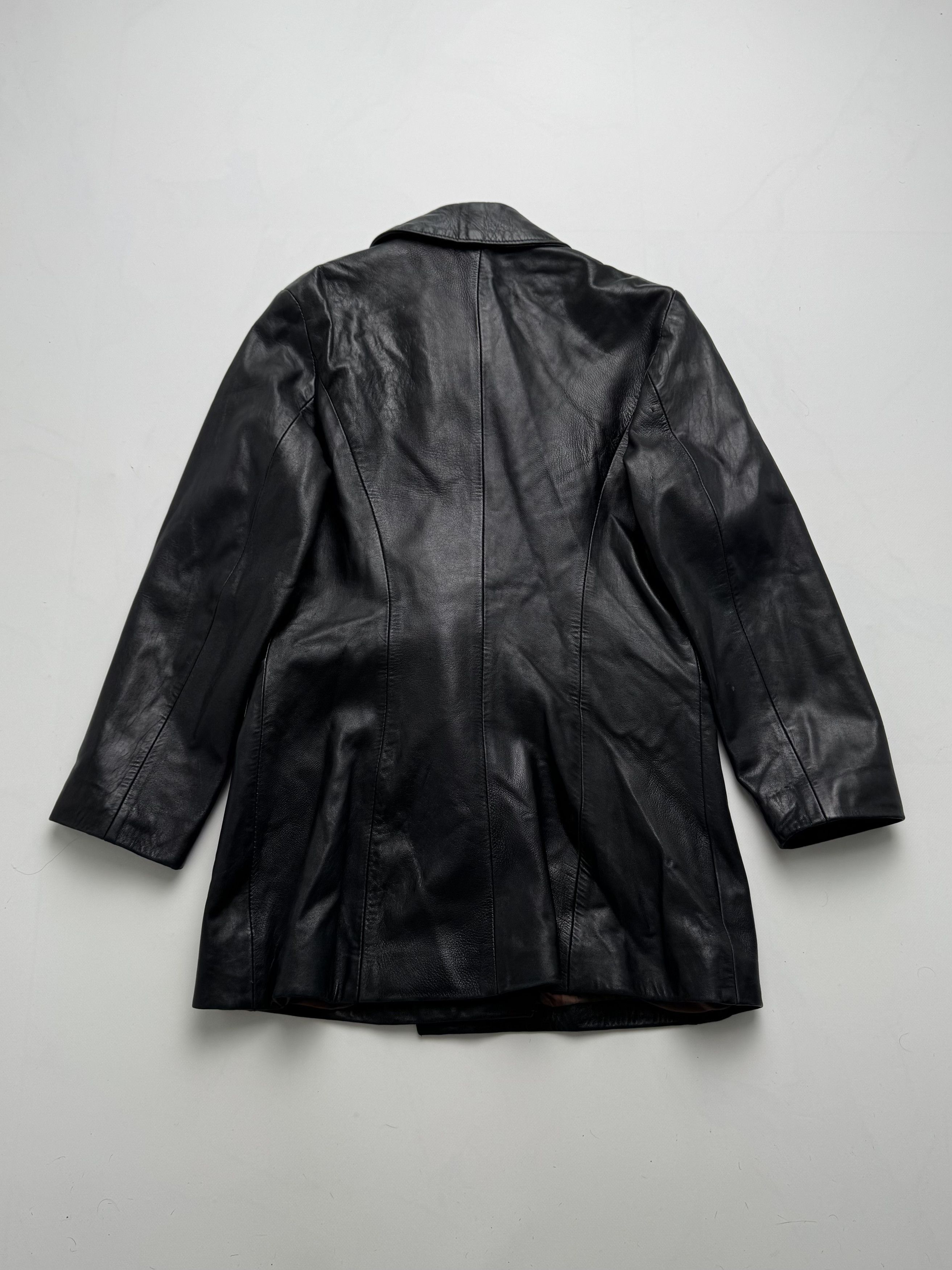 Vintage Vintage Long Leather Jacket B8(V404)E2 Size M / US 6-8 / IT 42-44 - 8 Thumbnail