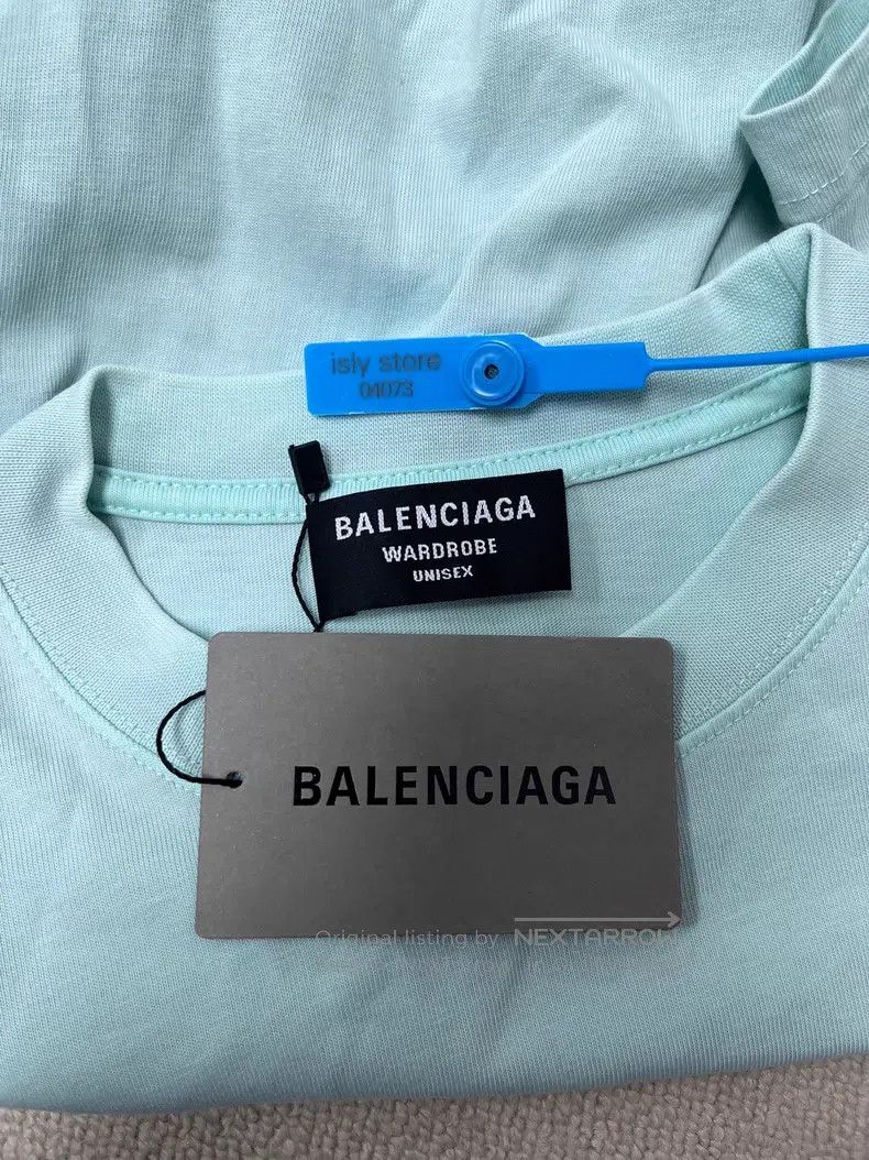 Balenciaga Balenciaga Solid Color Logo Letter Embroidered Round Neck Size XXS / US 00 / IT 34 - 5 Thumbnail