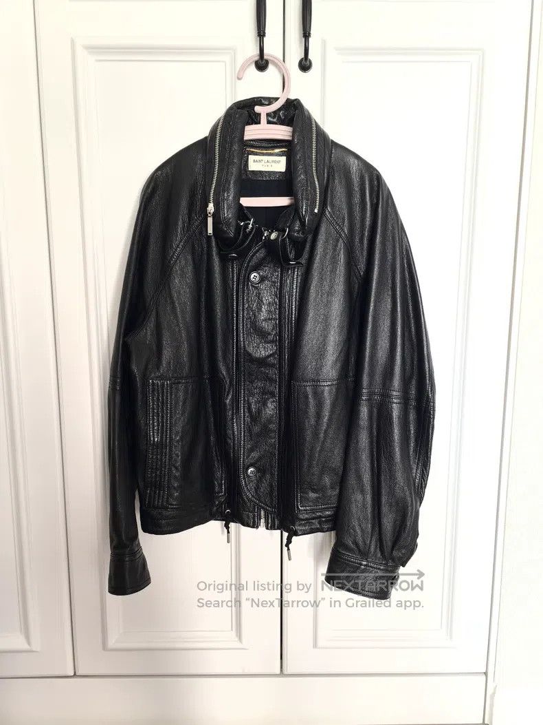 Saint Laurent Paris Saint Laurent Paris Luxury Leather Jacket Size S / US 4 / IT 40 - 1 Thumbnail