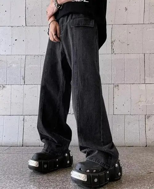 Japanese Brand × Jean Vintage Pocket Baggy Jeans Size US 31 - 1 Thumbnail