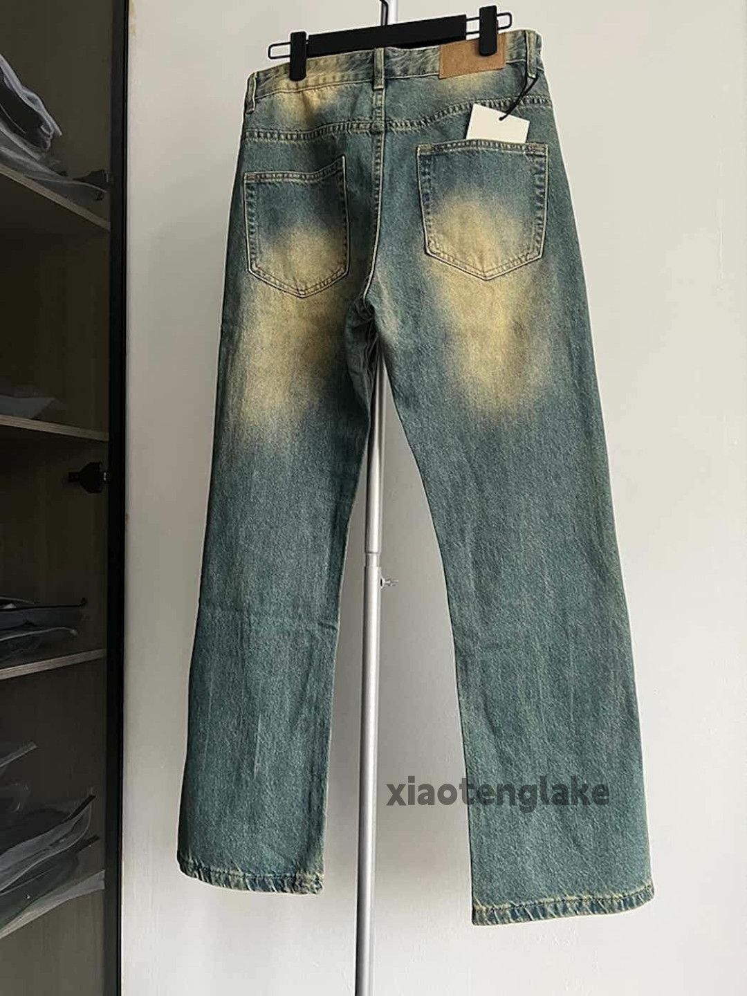 Jean × Vintage washed faded rusty yuppie bootcut damaged ripped jeans Size US 30 / EU 46 - 5 Thumbnail