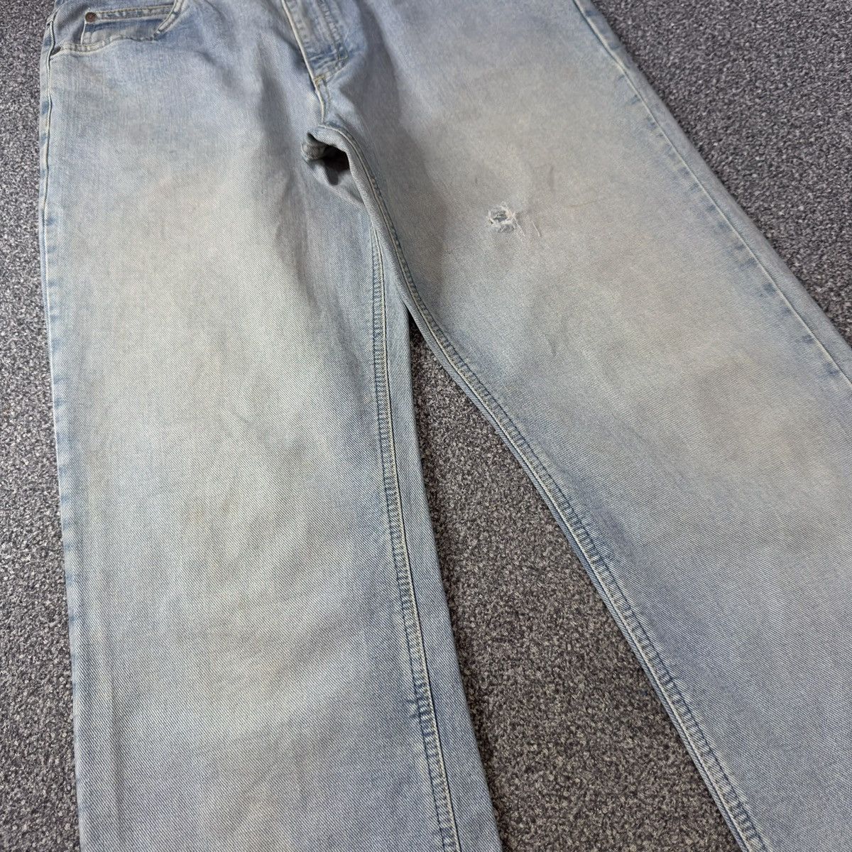Lee × Number (N)ine Vintage Heavy Faded Washed Grunge Denim Lee Rider W32 Size US 32 / EU 48 - 4 Thumbnail