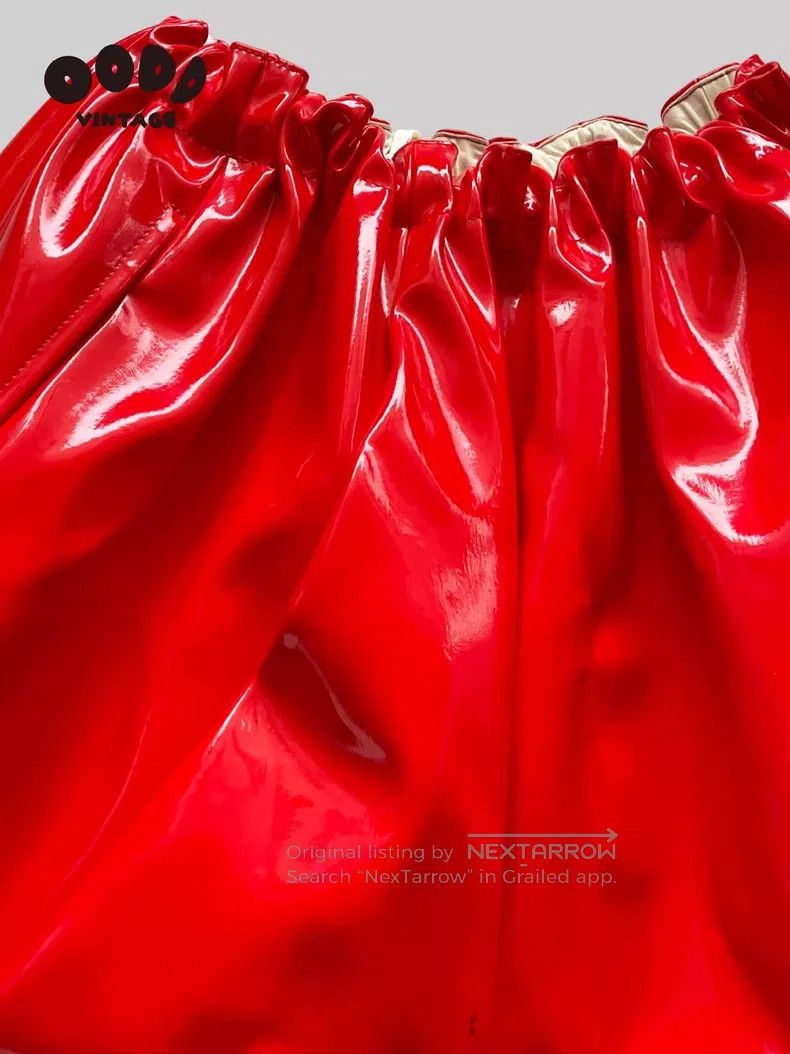 Comme des Garcons Comme des Garcons size XS Glossy patent leather asymmetric Size 23" - 6 Thumbnail