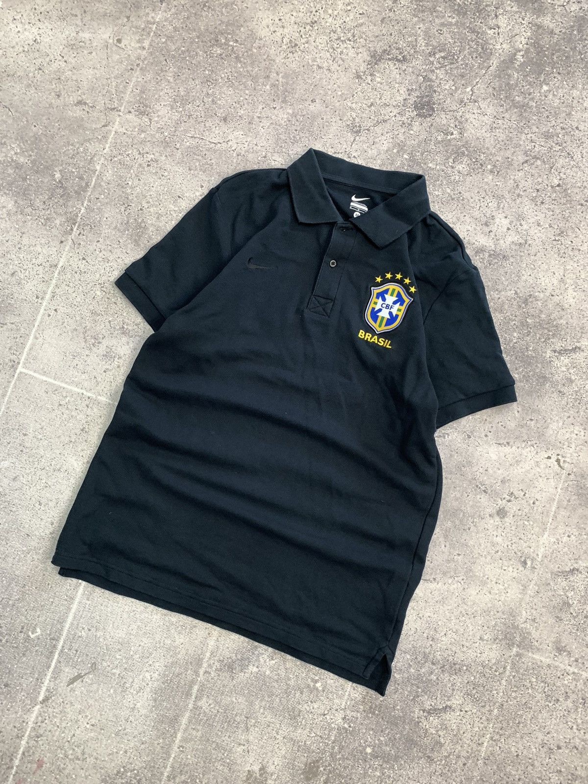 Nike × Vintage Vintage Y2K T-shirt Nike Brazil Jersey Blockcore style Size US M / EU 48-50 / 2 - 3 Thumbnail