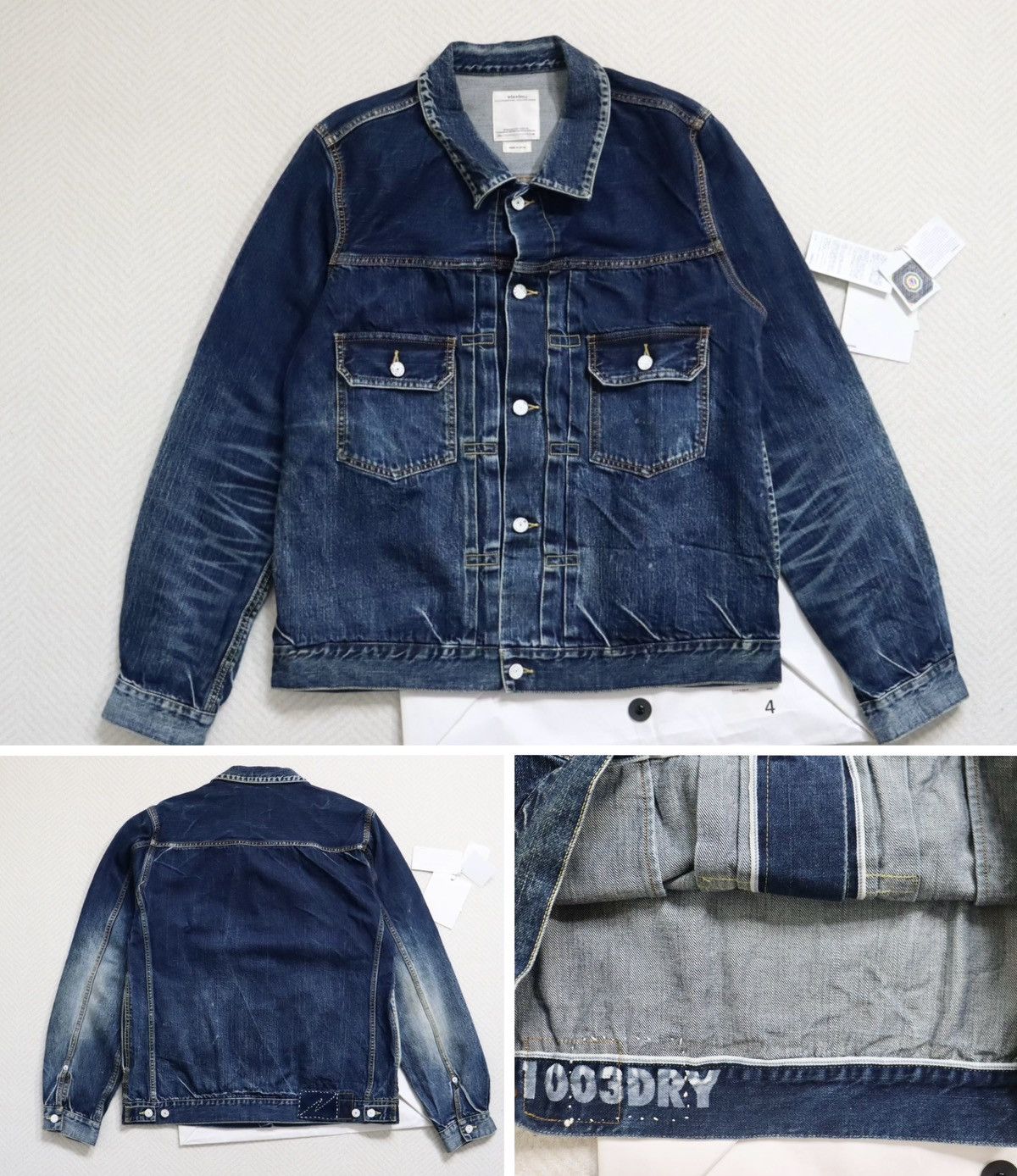 Visvim Visvim 20aw 101 Jkt Dry Dmgd-1003 size4 Size US XL / EU 56 / 4 - 1 Thumbnail
