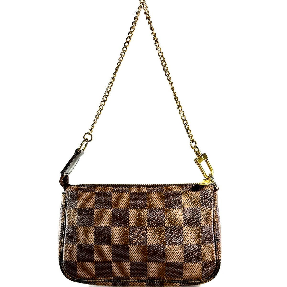 Louis Vuitton LOUIS VUITTON Damier Ebene Mini Pochette Accessories Bag Size ONE SIZE - 1 Thumbnail