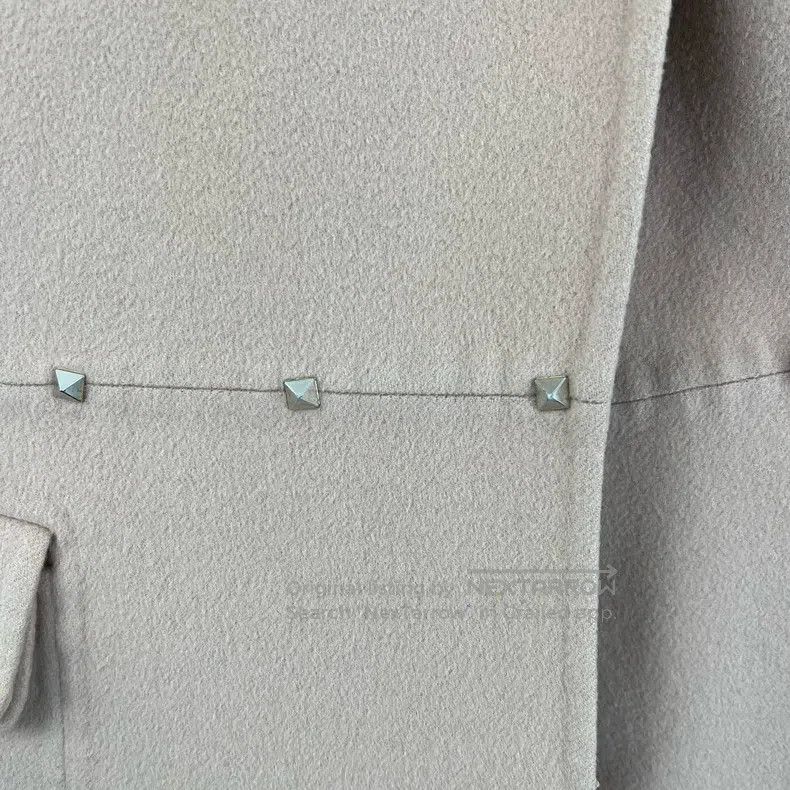 Valentino Valentino Pink wicker studs decorate the woolen coat Size M / US 6-8 / IT 42-44 - 5 Thumbnail