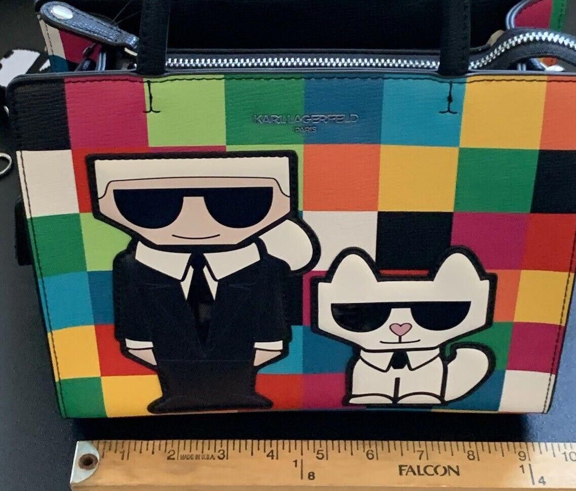 Karl Lagerfeld Karl Lagerfeld Maybelle Crossbody Bag Bright Color Squares Size ONE SIZE - 7 Thumbnail