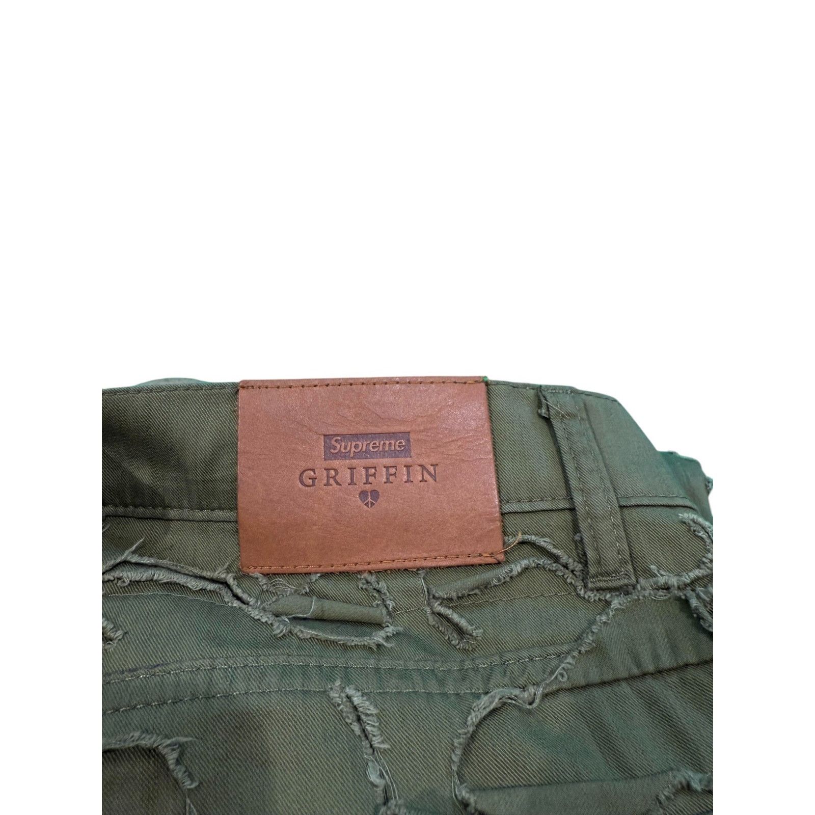Supreme Supreme Griffin Denim Olive Jeans Size US 36 / EU 52 - 3 Thumbnail