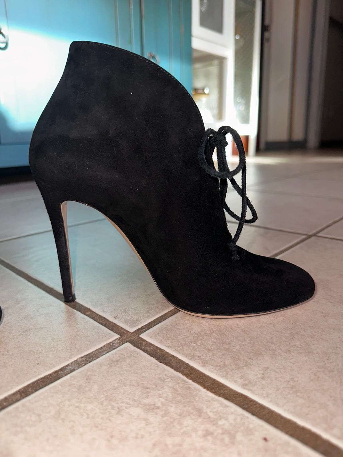 Other DEIMILLE black suede ankle booties Size US 6.5 / IT 36.5 - 1 Thumbnail