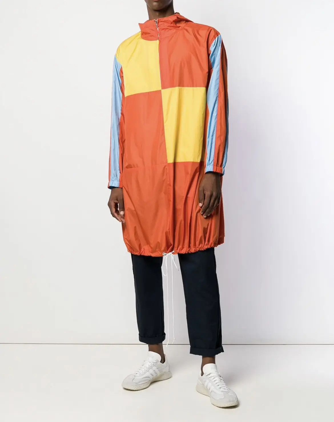 Comme des Garcons × Comme des Garcons SHIRT × Japanese Brand Comme des Garçons Extra Long Color Block Oversized Raincoat Size US S / EU 44-46 / 1 - 2 Thumbnail