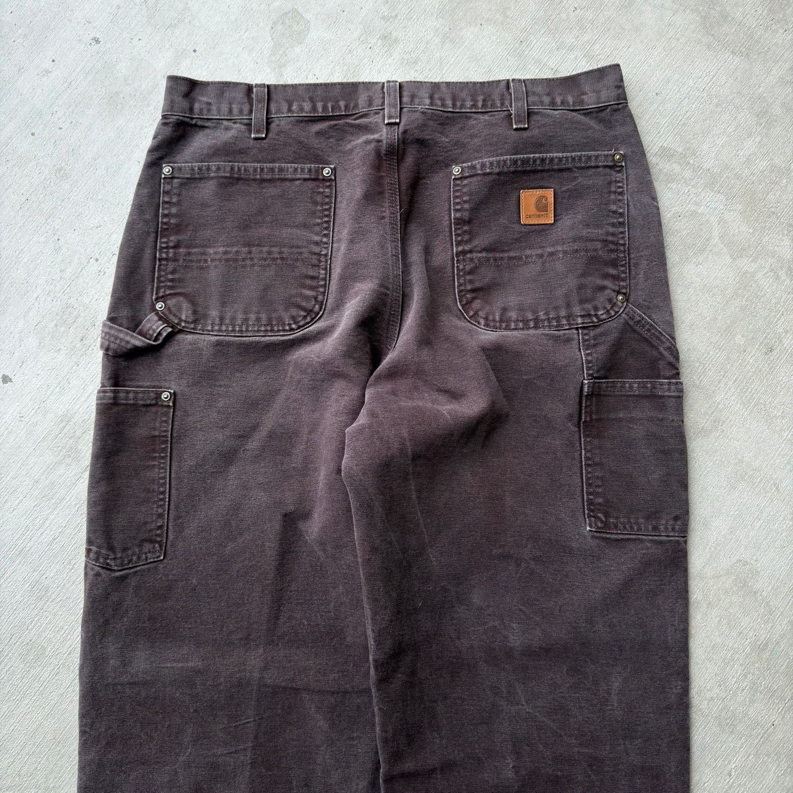 Carhartt × Vintage Carhartt brown double knee work wear carpenter pants Size US 35 - 6 Thumbnail