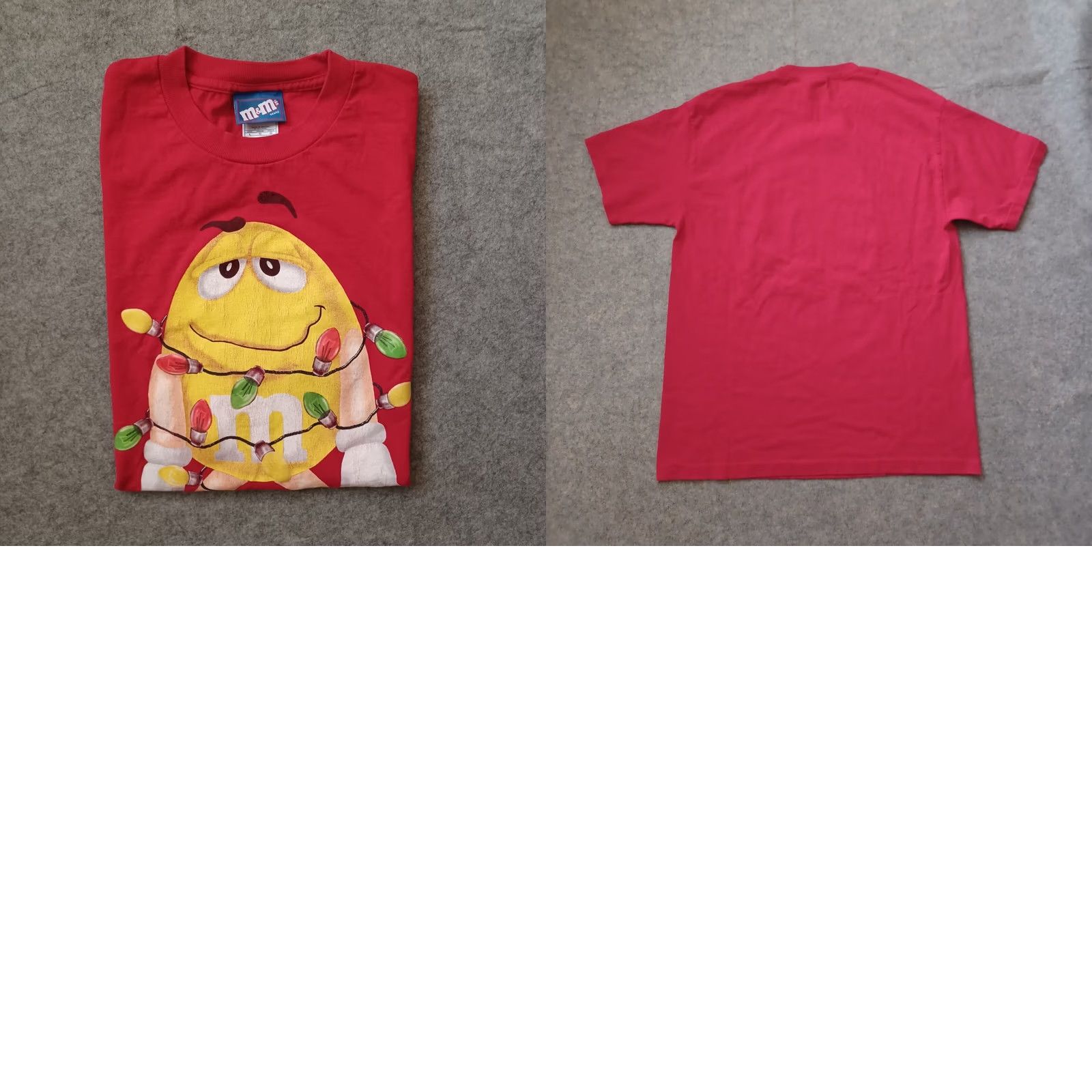 Vintage M&M's T Shirt Mens Large Red Christmas Wrapped in Lights Short Sleeve Vintage Mens Size US L / EU 52-54 / 3 - 10 Thumbnail