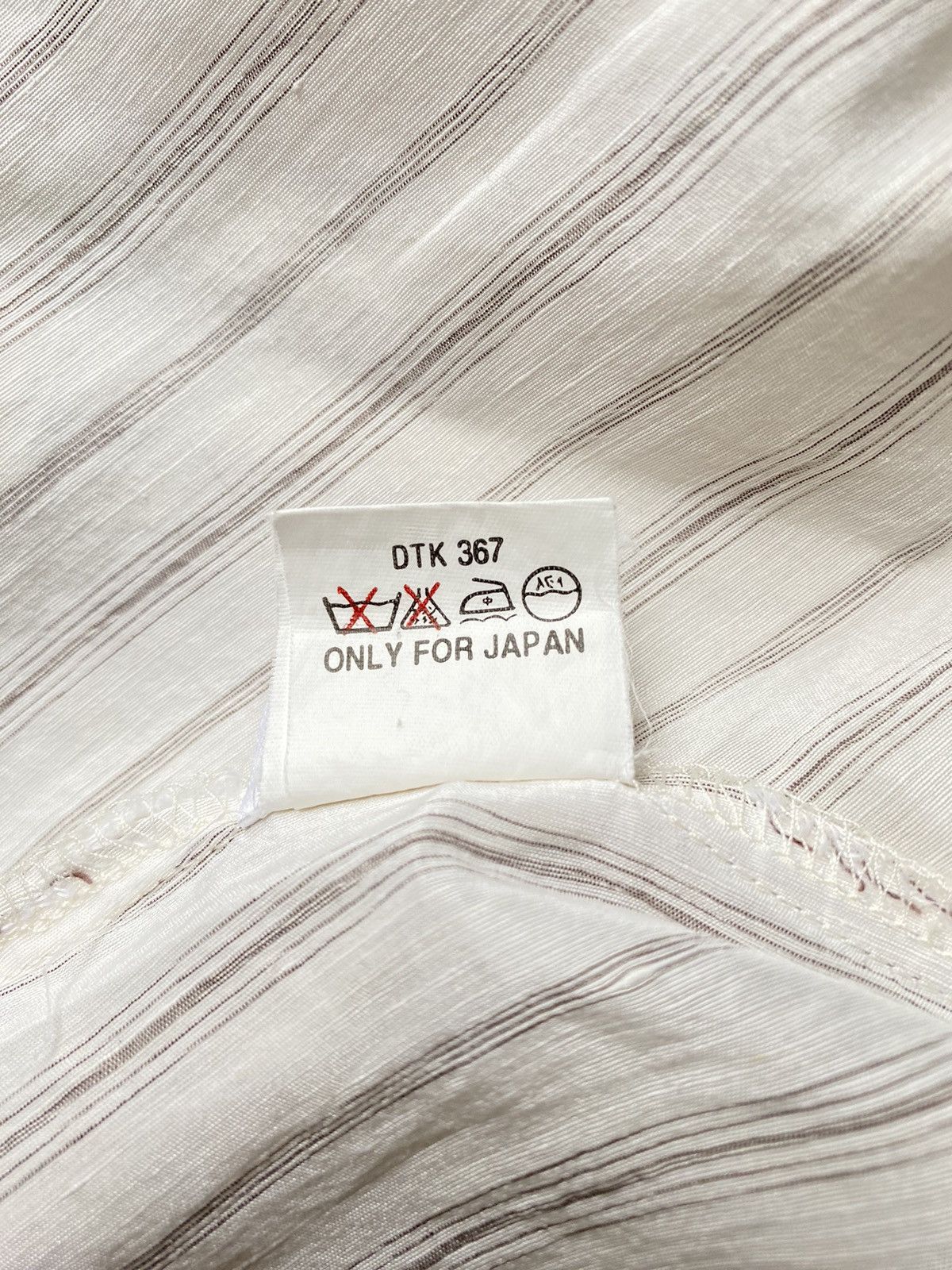 Max Mara MM by MaxMara White and Grey Striped Long-Sleeve Shirt Size ONE SIZE - 7 Thumbnail