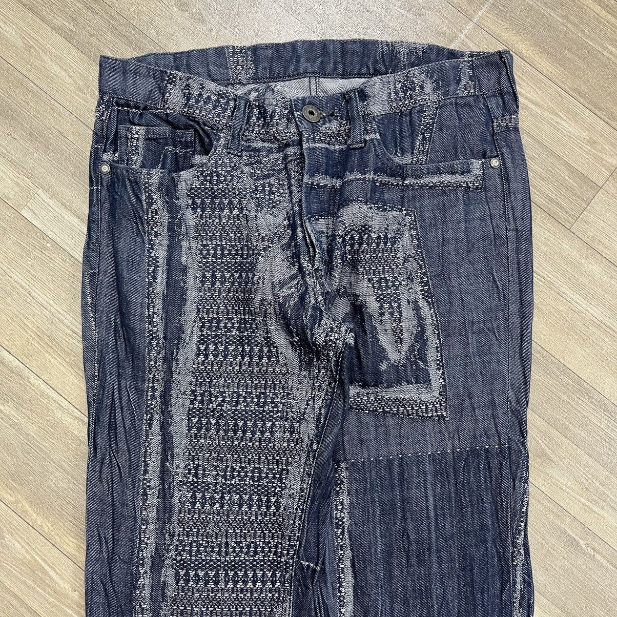 Issey Miyake Archive💥 Vintage Issey Miyake Men Patchwork Boro Jeans Size US 32 / EU 48 - 3 Thumbnail