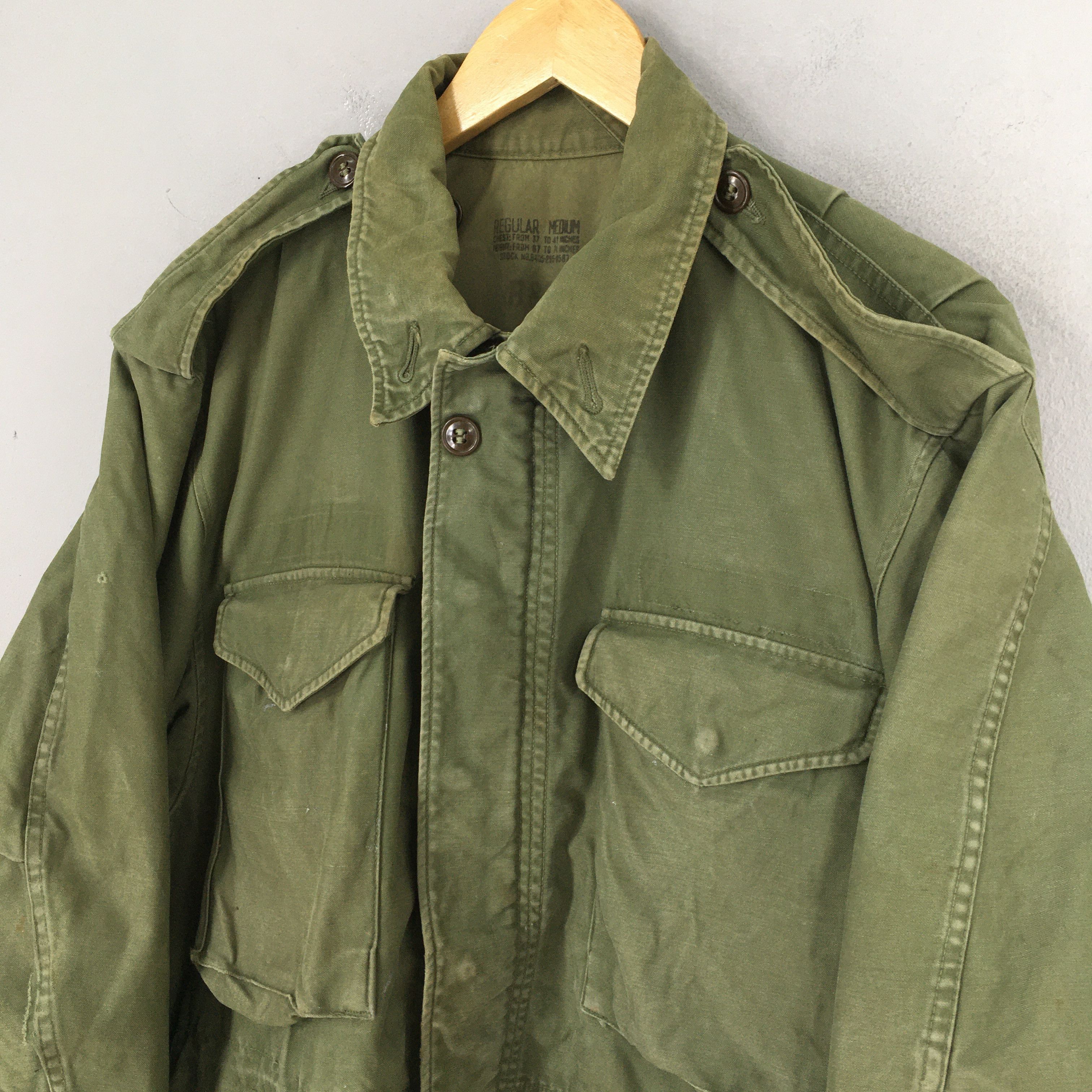 Alpha Industries Vintage 60's M-51 US Army Field Jacket Medium Size US M / EU 48-50 / 2 - 4 Thumbnail