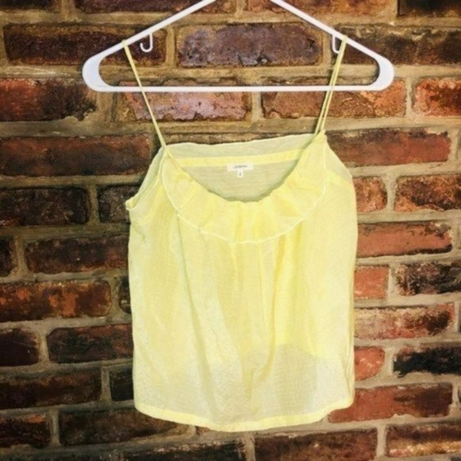 Bellerose Bellarose Sheer Floral Jacquard Textured Camisole Tank Top 0 Size XS / US 0-2 / IT 36-38 - 1 Thumbnail