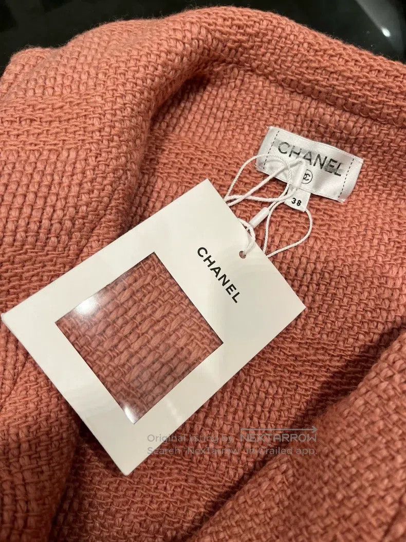 Chanel Chanel 21b salmon-coloured printed vest Size XS / US 0-2 / IT 36-38 - 4 Thumbnail