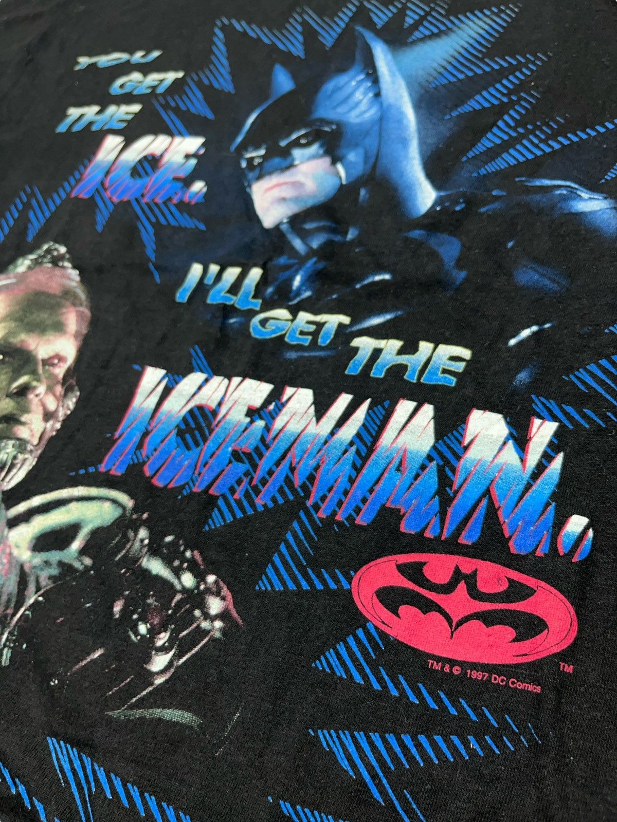 DC Comics × Vintage Vintage 1997 Batman vs Mr. Freeze Iceman T-shirt DC Robin Size US L / EU 52-54 / 3 - 4 Thumbnail