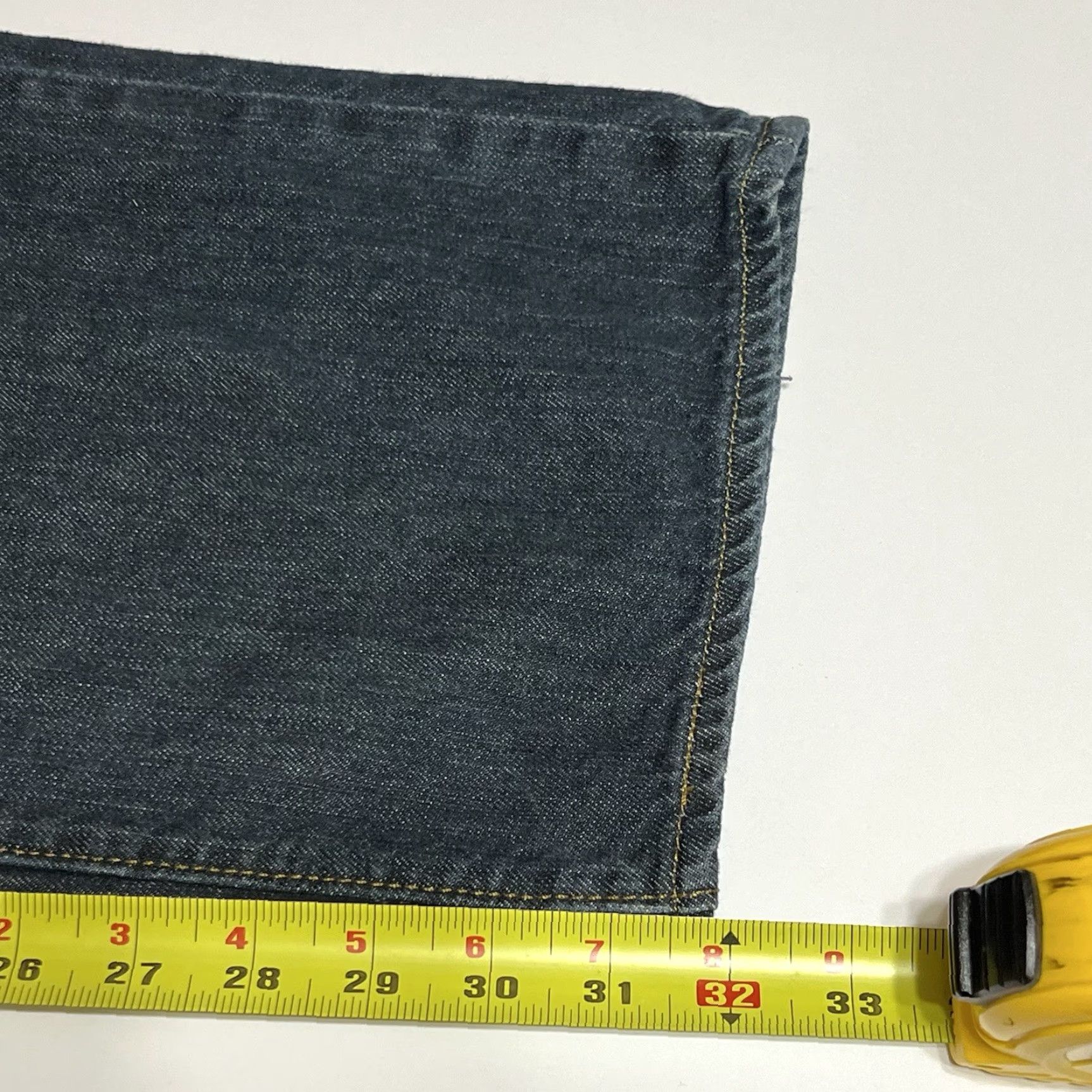 Levi's Levi's 501 Jeans Mens 40x32 Dark Wash Button Fly Straight Leg Denim Cotton Regular Inseam 32 Size US 40 / EU 56 - 6 Thumbnail