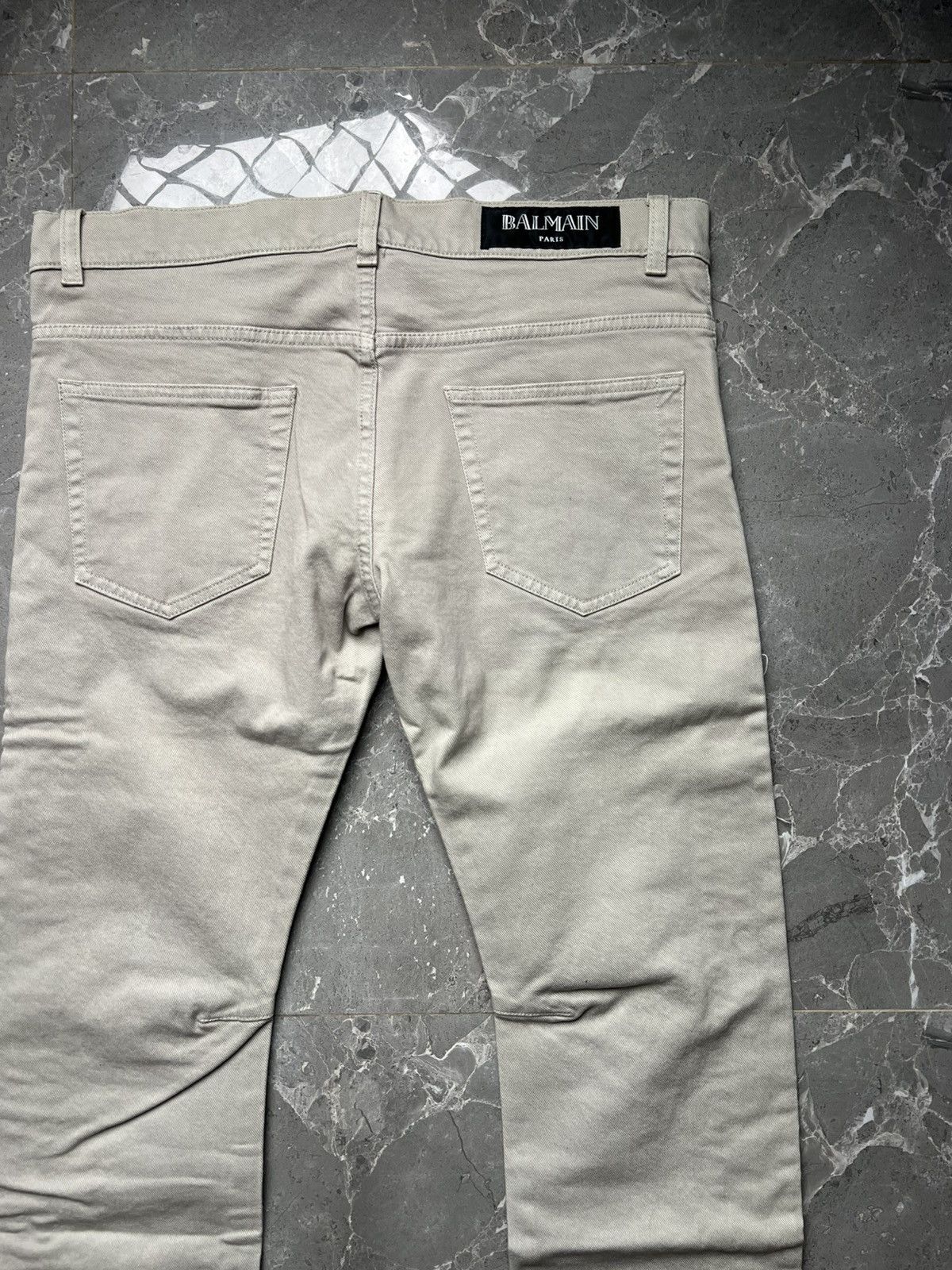 Balmain Balmain by Christophe Decarnin Striped Grey Jeans Size US 29 - 5 Thumbnail