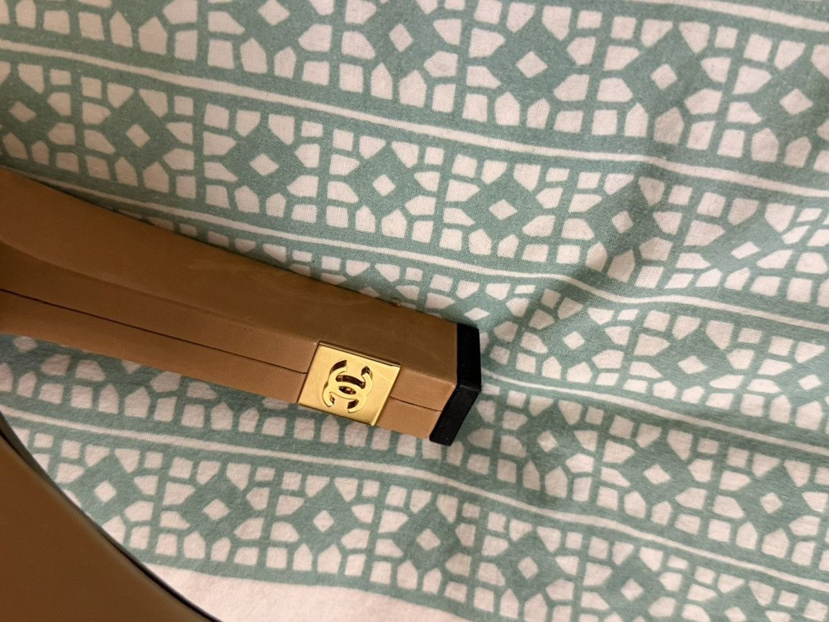 Chanel Channel heels in caramel color way Size US 11 / IT 41 - 7 Thumbnail