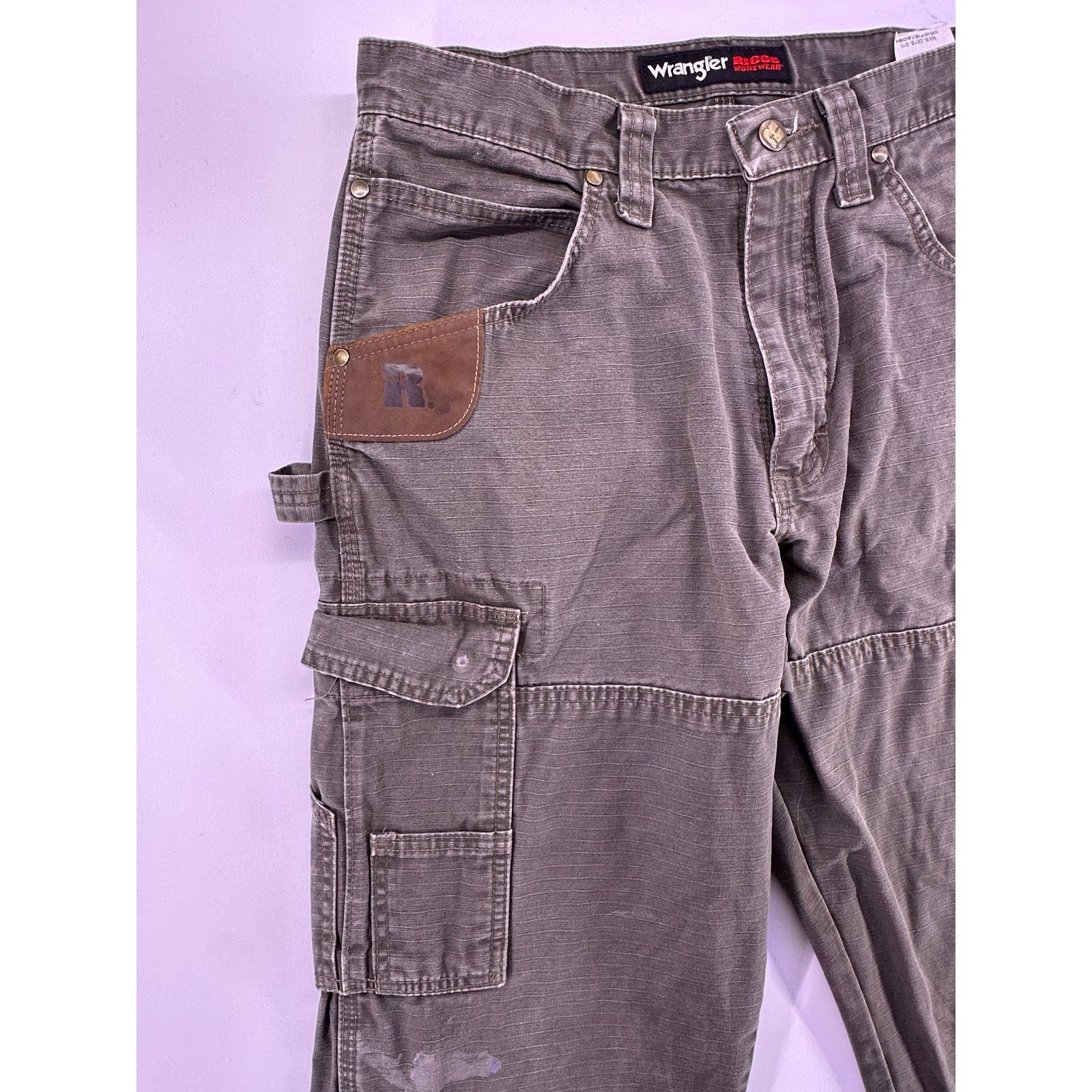 Wrangler Olive Green Wrangler Riggs Work Wear Jeans Size 31x34 Size US 31 - 5 Thumbnail