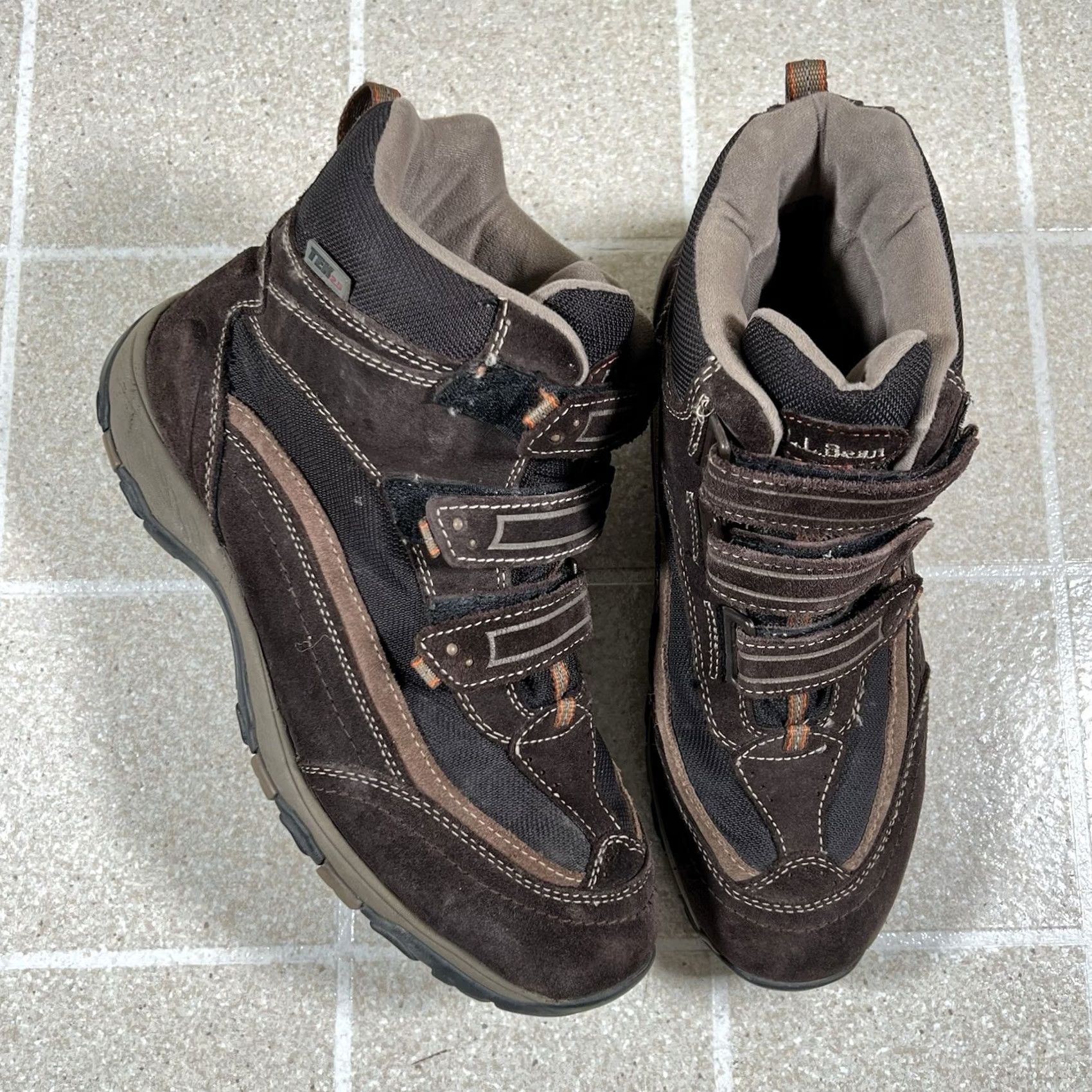 Vintage L.L. Bean Tek2 .5 Mens 11.5 Snow Boots Brown Suede Straps Primaloft Size US 12 / EU 45 - 2 Thumbnail