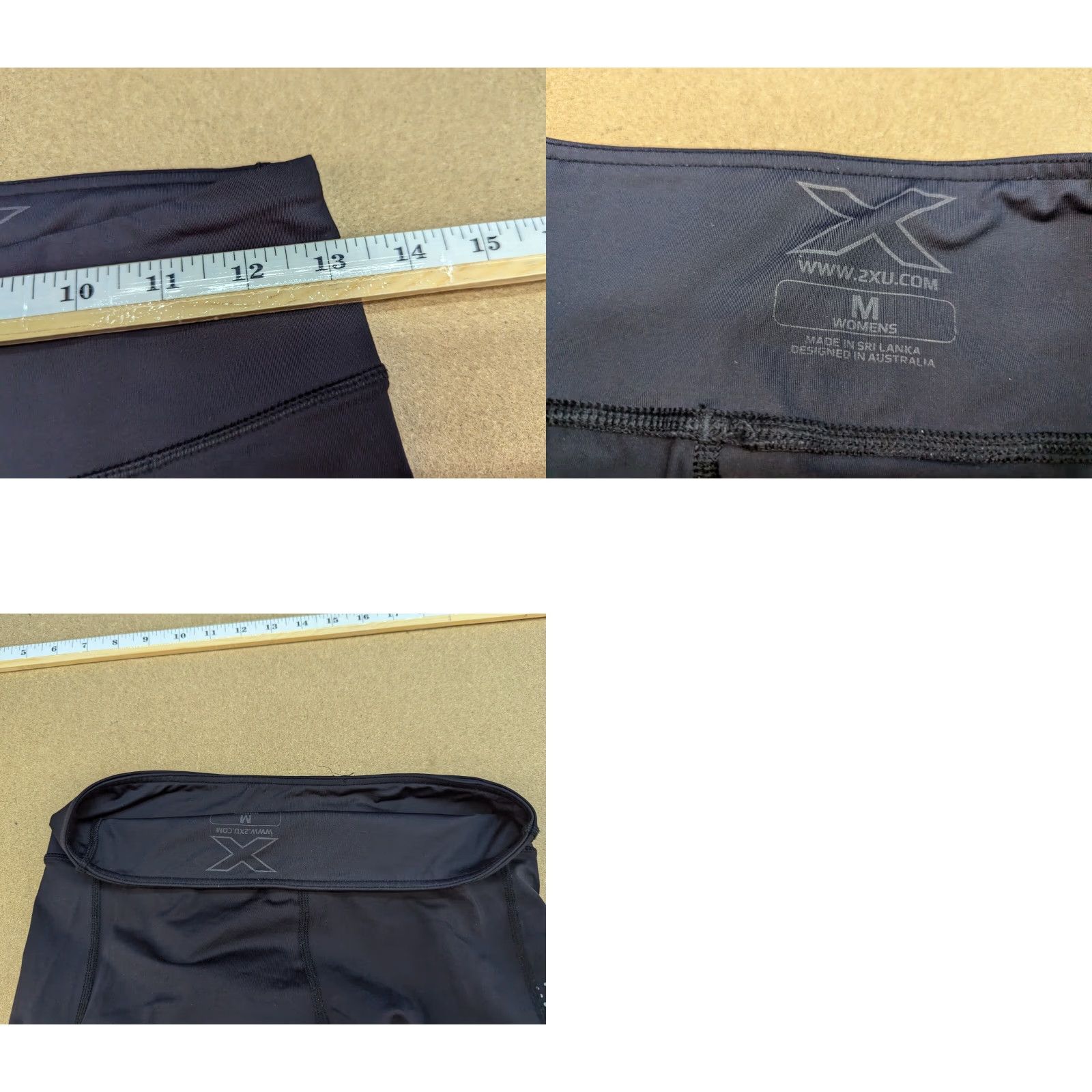 2XU 2XU Womens Track Pants M Stretch Elastic Waist Compression Black Sports Pants Womens M Black Compression Track Pants Size 32" / US 10 / IT 46 - 8 Thumbnail