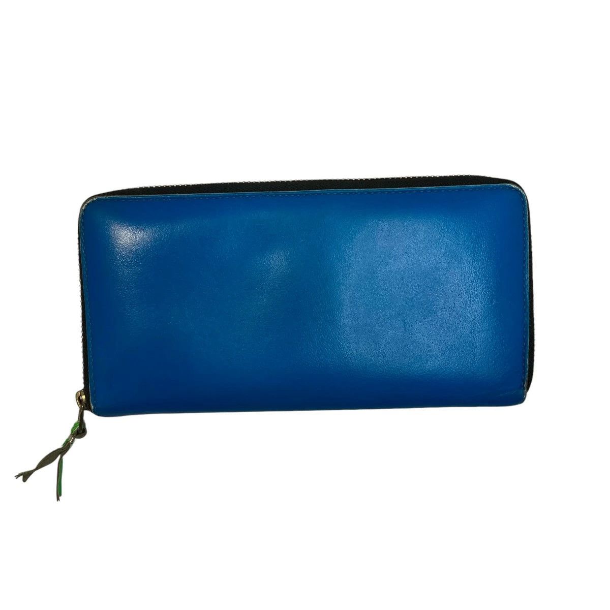 Wallet Round Zip Long Wallet Plain Blue