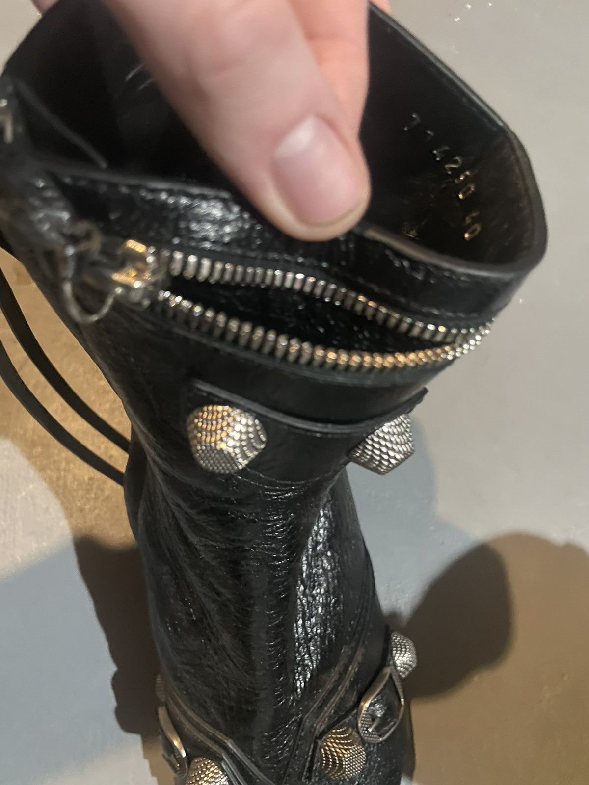 Balenciaga Balenciaga Cagole Heeled Ankle Boot Heels Lambskin Leather Size US 6 / IT 36 - 8 Thumbnail