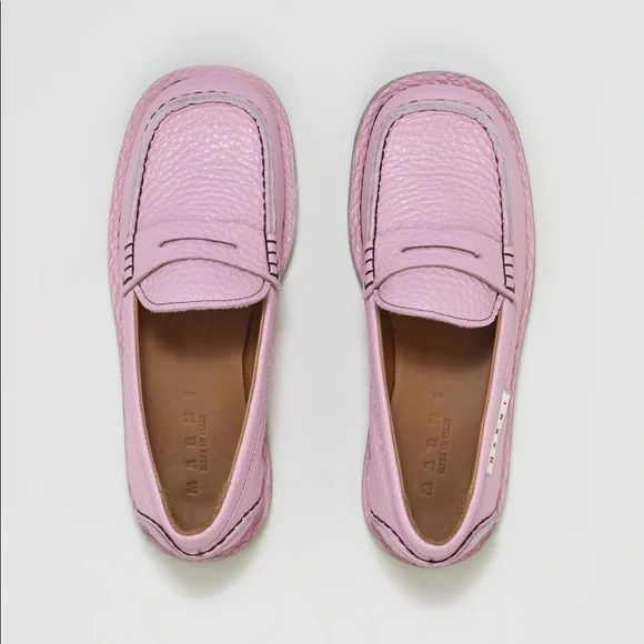 Marni o1y0225 Leather Loafers in Pink Size US 12 / EU 45 - 5 Thumbnail