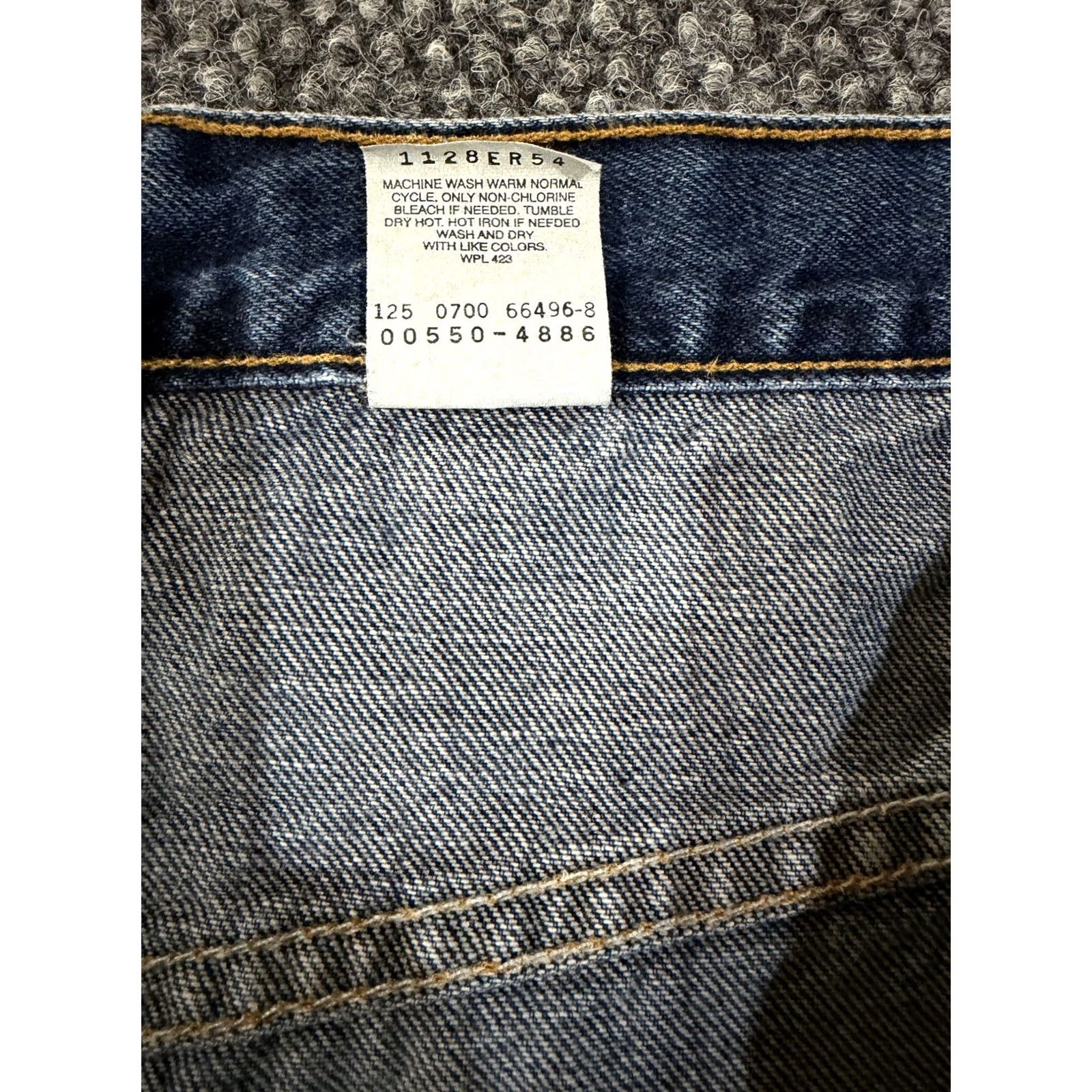 Levi's Levi's 550 Jeans Men 38x32 Blue Relaxed Fit Denim Straight Leg Casual Shirt? Size US 38 / EU 54 - 2 Thumbnail