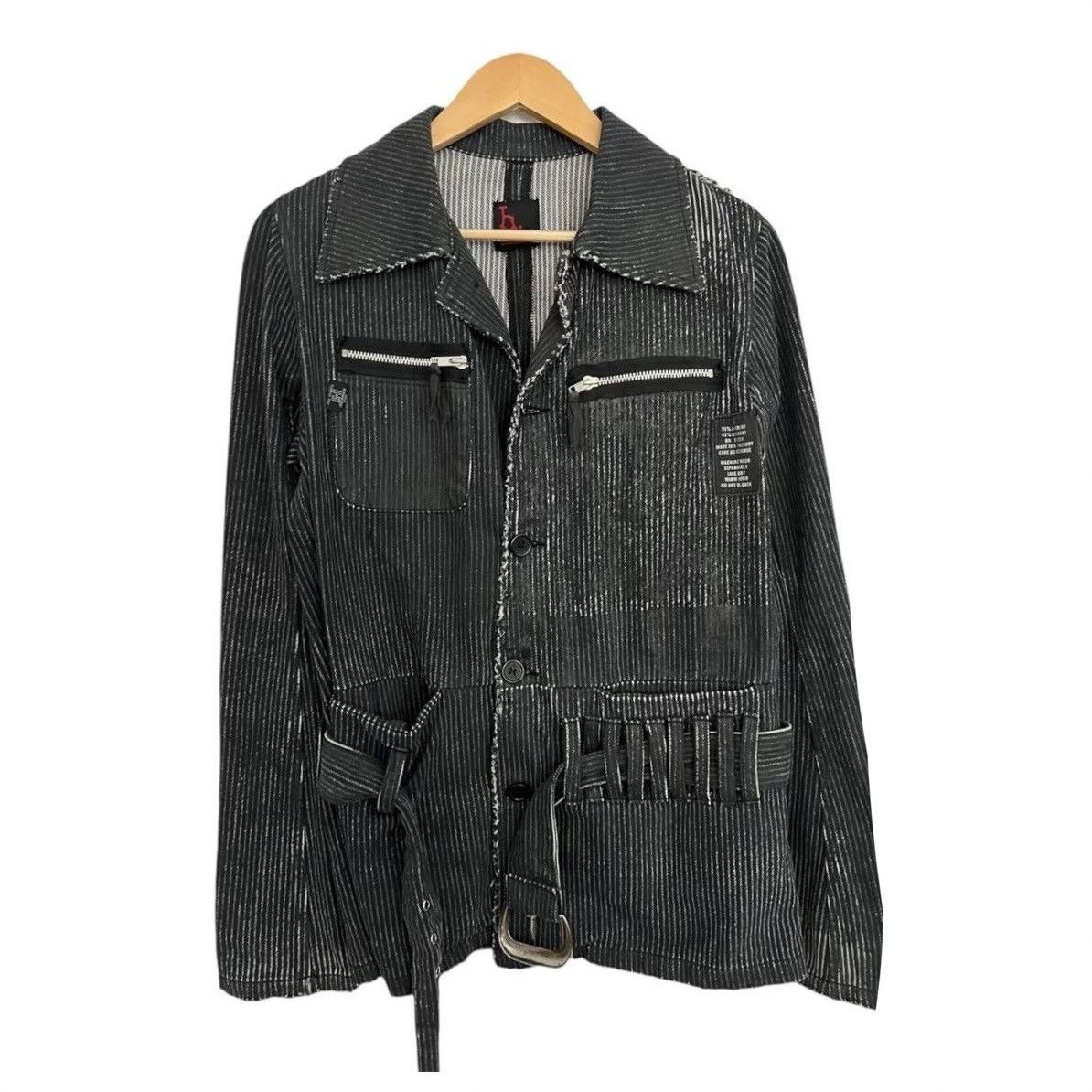 Other H.anarchy raw edge pinstripe blazer Size US M / EU 48-50 / 2 - 1 Thumbnail