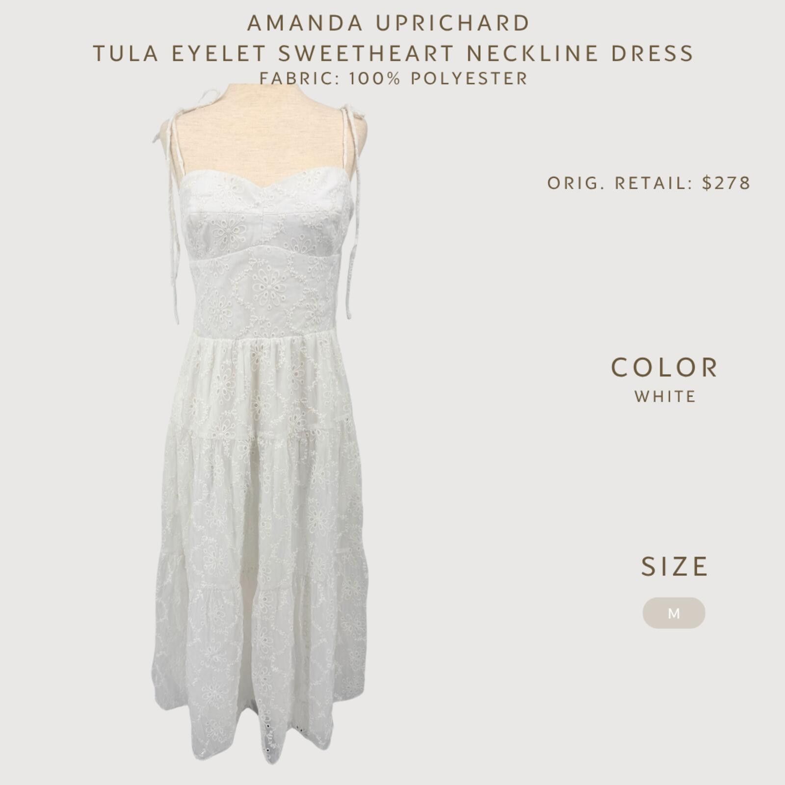 Other Revolve Amanda Uprichard Eyelet Midi Dress M Size M / US 6-8 / IT 42-44 - 2 Thumbnail