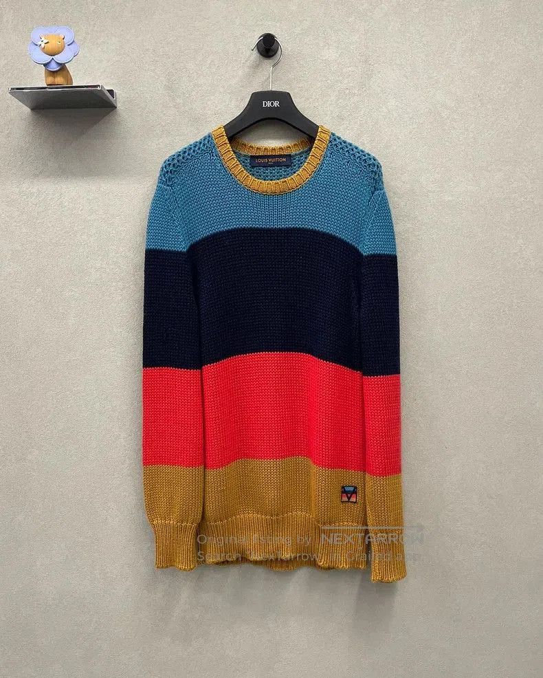 Louis Vuitton Louis Vuitton Colorblock Knit Sweater. Size US S / EU 44-46 / 1 - 1 Thumbnail
