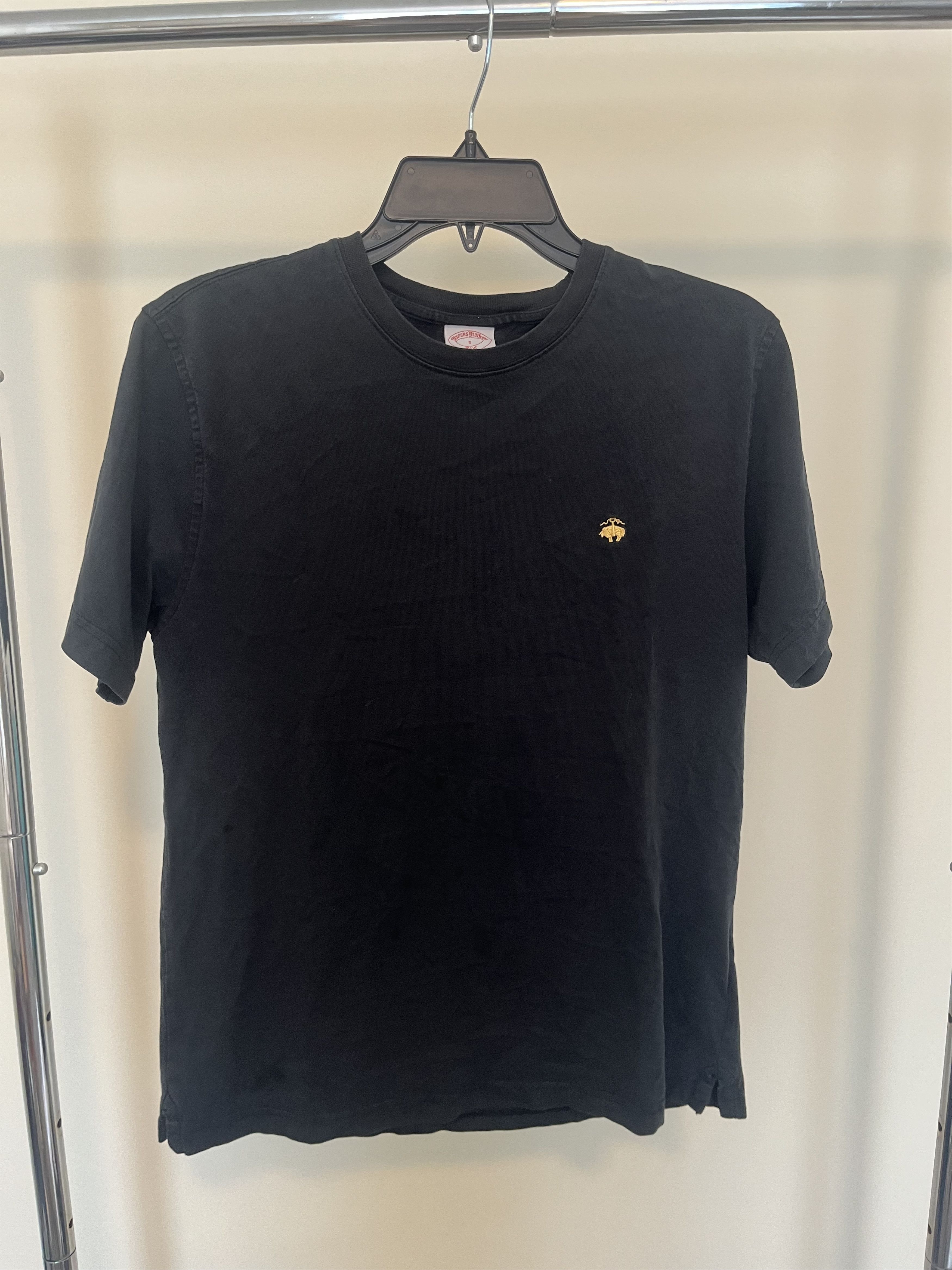 Brooks Brothers Brooks Brothers Cotton Black Logo Tee Size US S / EU 44-46 / 1 - 1 Thumbnail
