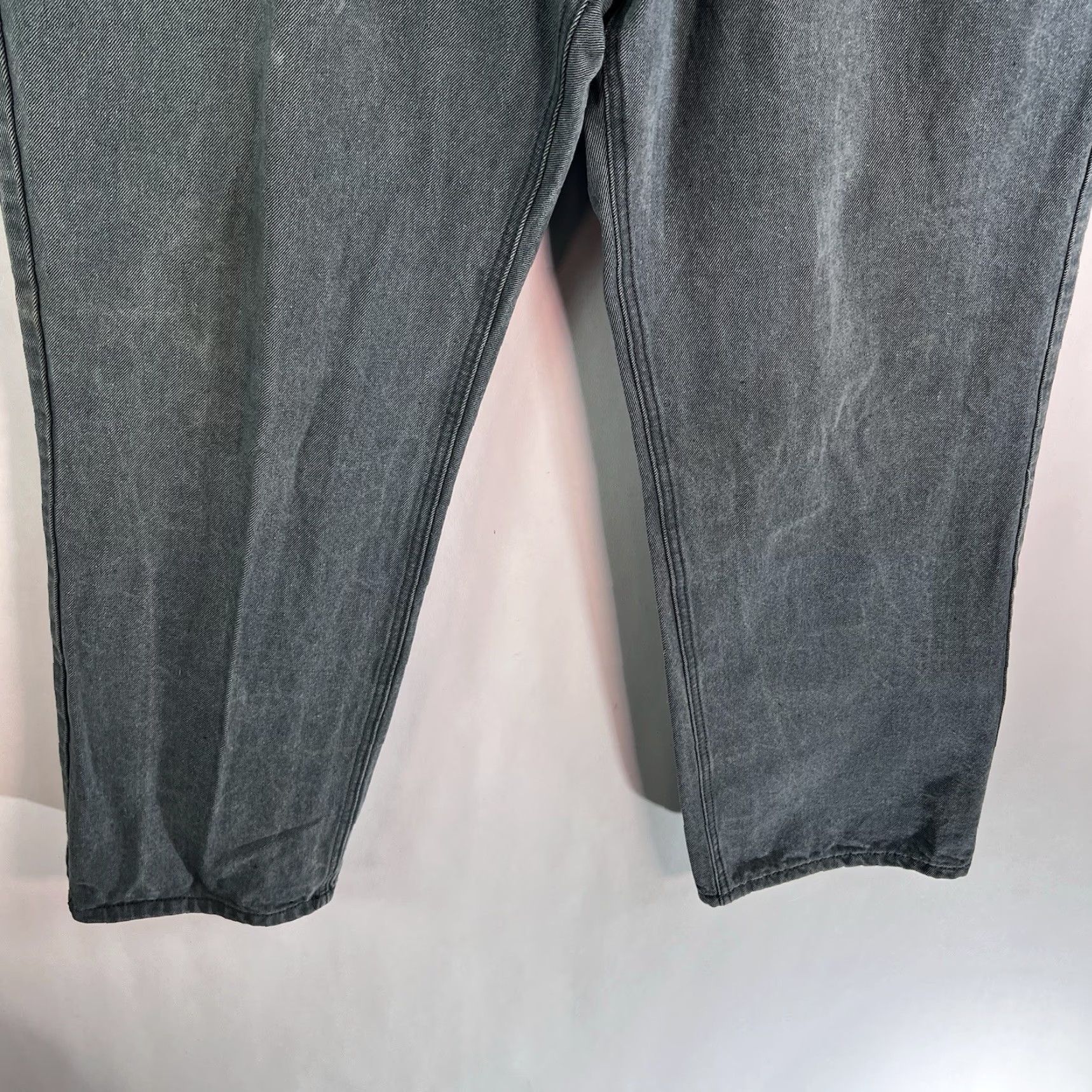 Denime PJ MARK Straight Denim Jeans Mens Size 40 / 32 Green 5-Pocket Distressed Regular Rise High Vintage? No Size US 40 / EU 56 - 4 Thumbnail
