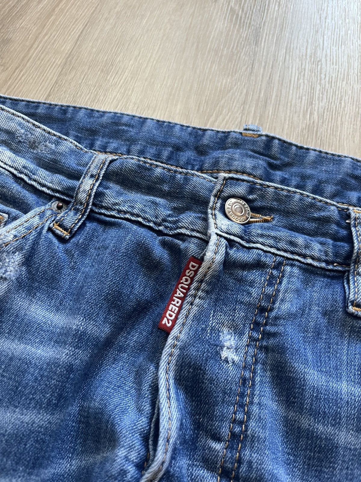 Dsquared2 Dsquared2 Denim Blue Distressed Jeans Size US 32 / EU 48 - 6 Thumbnail