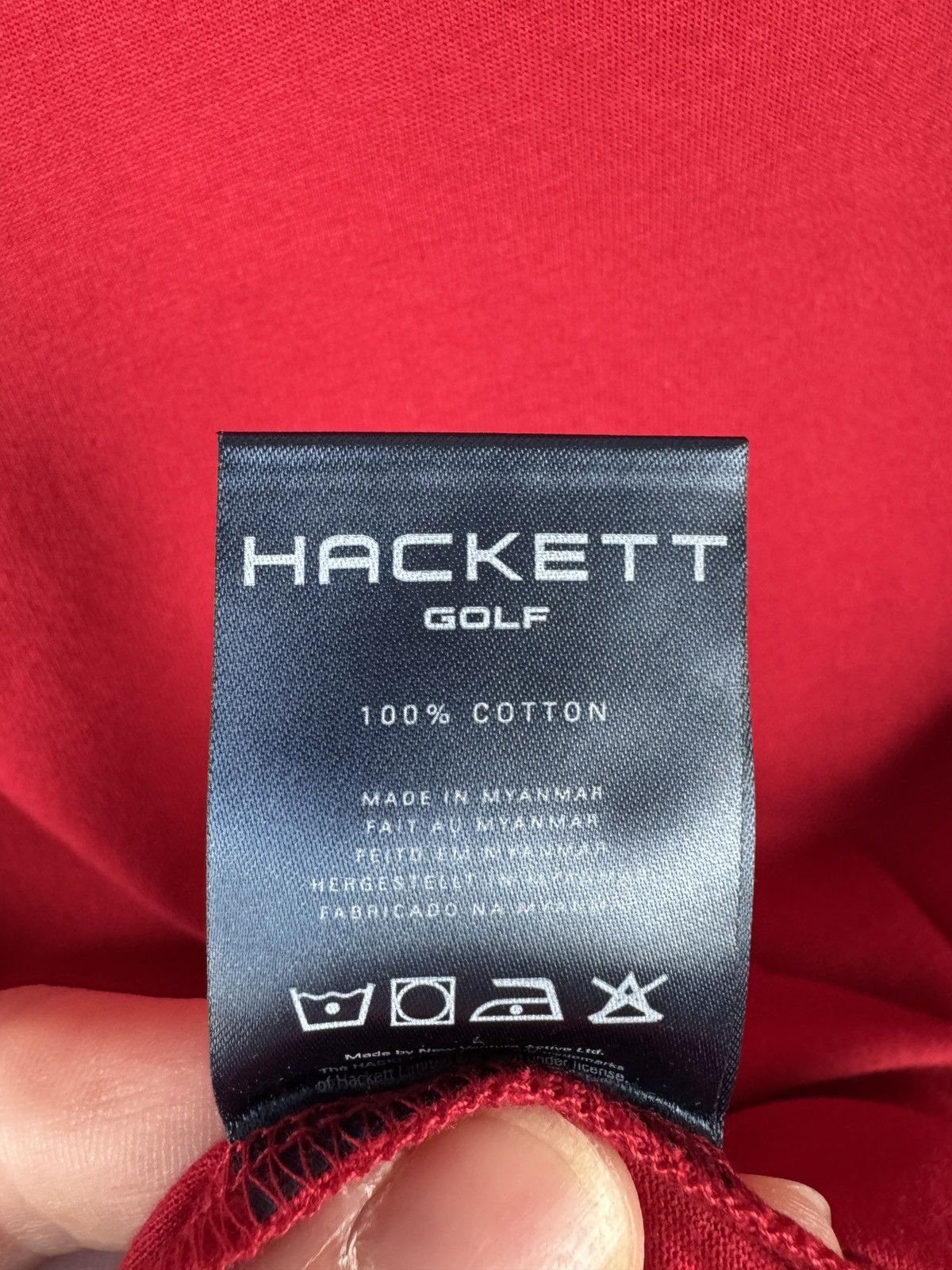 Hackett Men’s Hackett Golf T-Shirt Red Small Logo Size Large Size US L / EU 52-54 / 3 - 7 Thumbnail