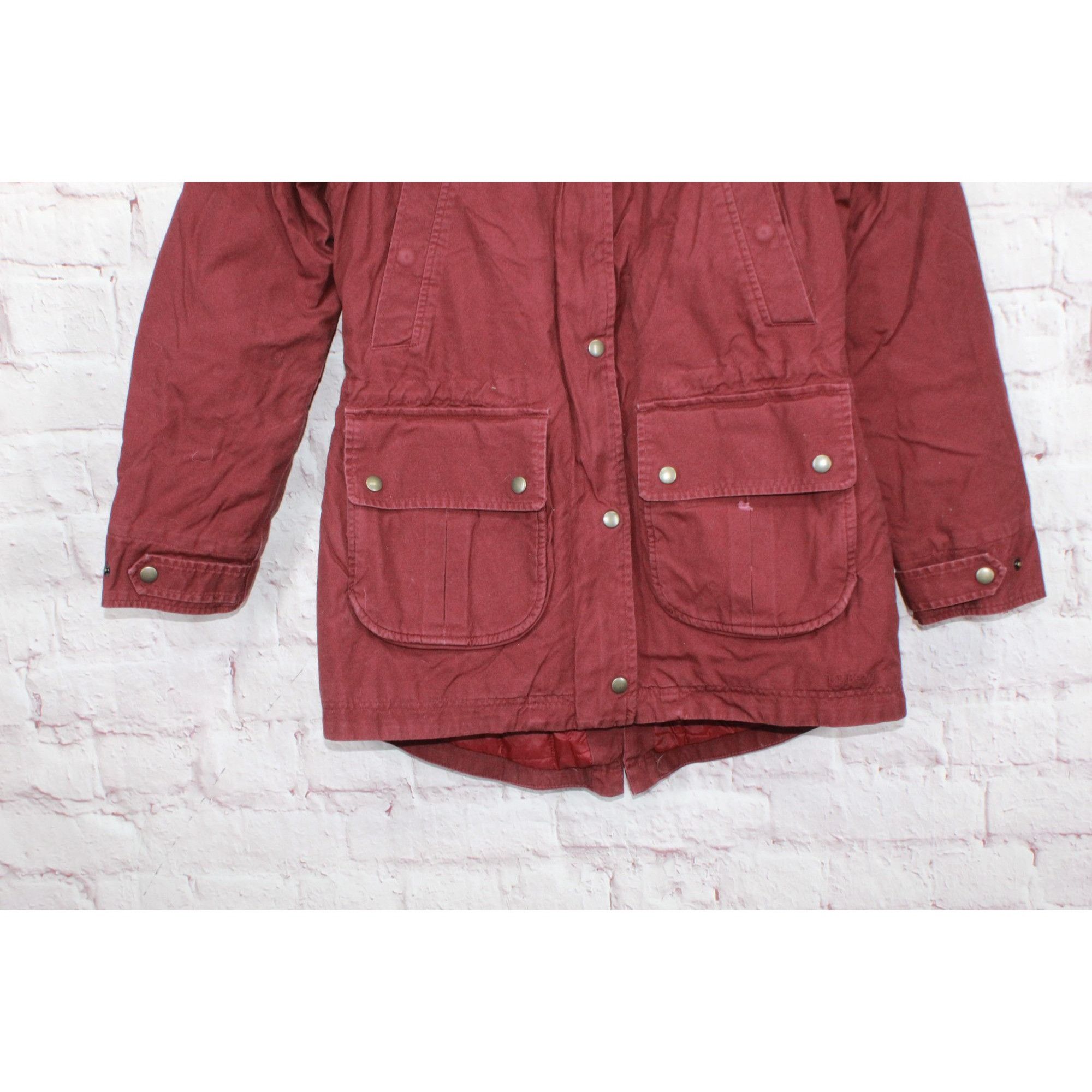L.L. Bean LL Bean Women's East End Parka Quilted Lined Hooded Size S / US 4 / IT 40 - 3 Thumbnail
