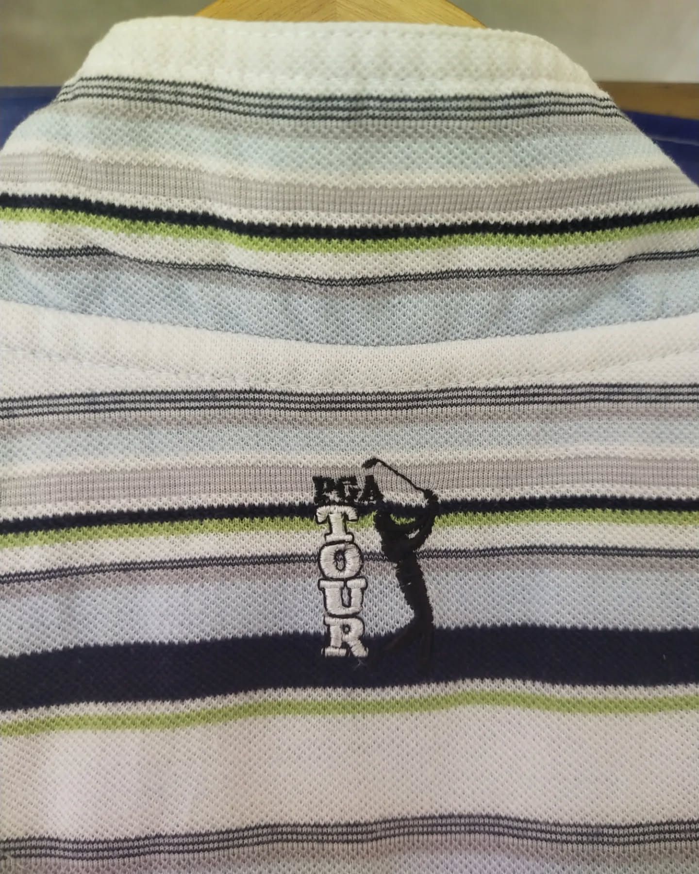PGA Tour PGA TOUR Half Zip Striped Performance Polo Size Size L / US 10 / IT 46 - 3 Thumbnail
