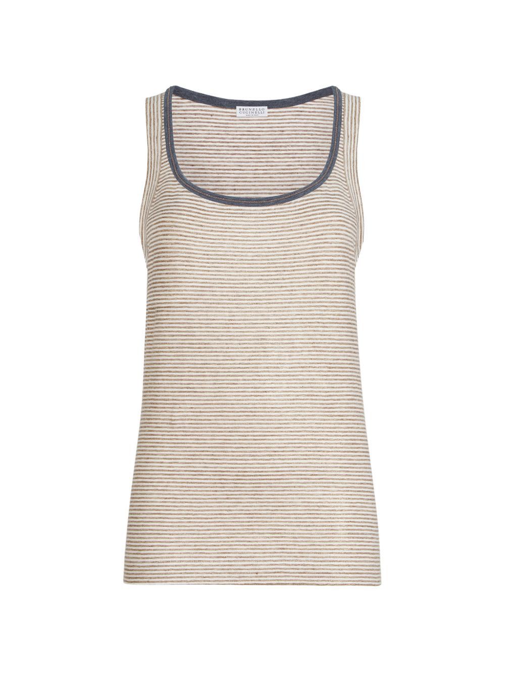 Brunello Cucinelli LINEN TANK TOP Size L / US 10 / IT 46 - 1 Thumbnail