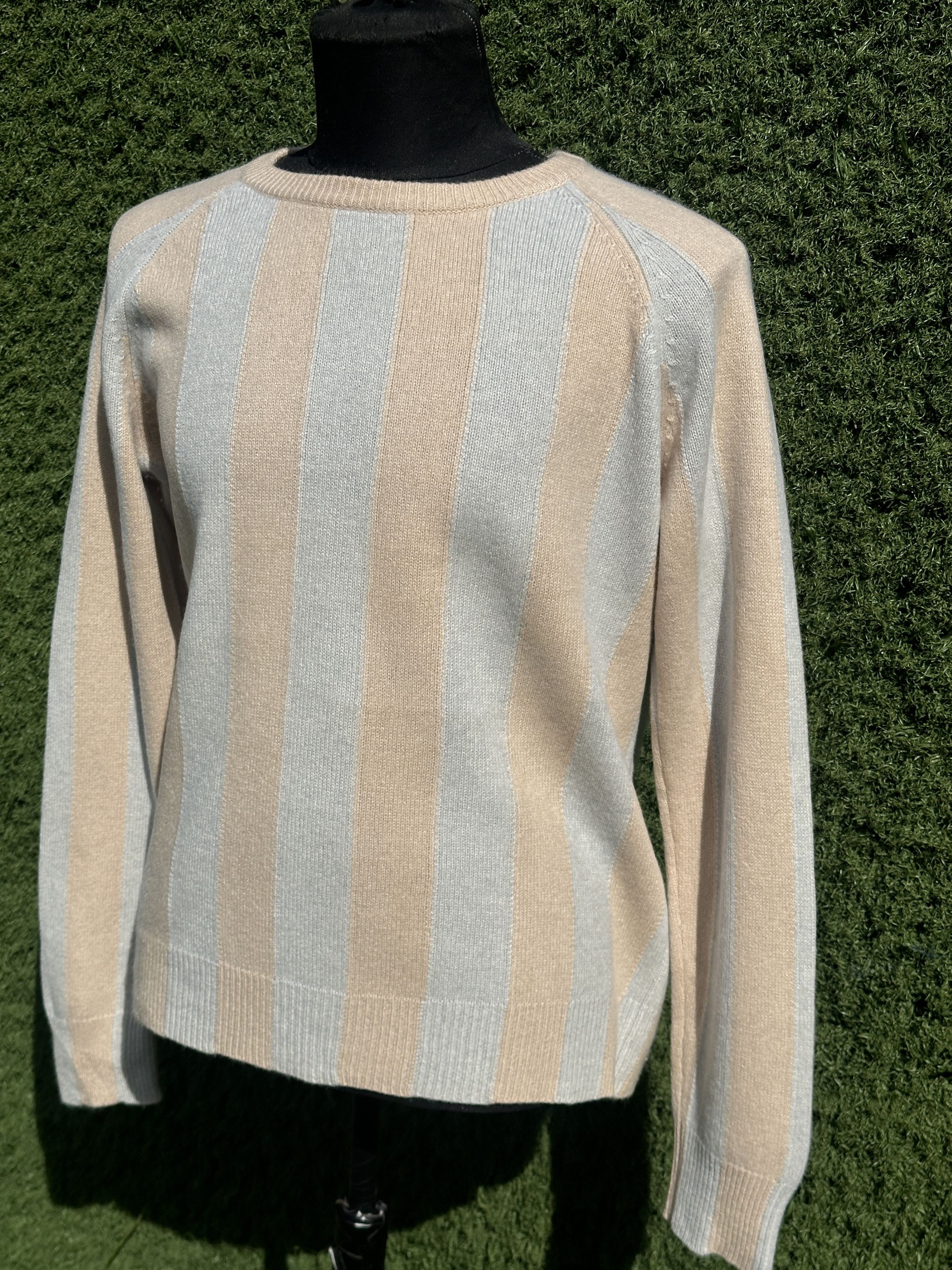 Bottega Veneta Bottega Veneta Cashmere Stripe Raglan Sweater Fit IT 42 Size M / US 6-8 / IT 42-44 - 10 Thumbnail