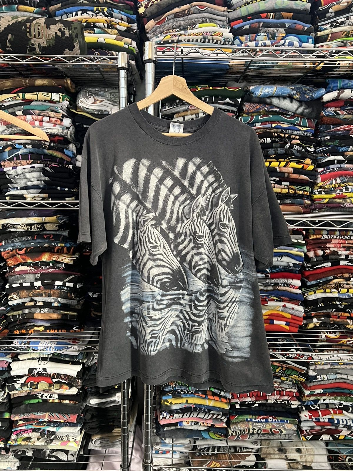 1997 Bobby G’s Zebras Nature Animal Art Tee