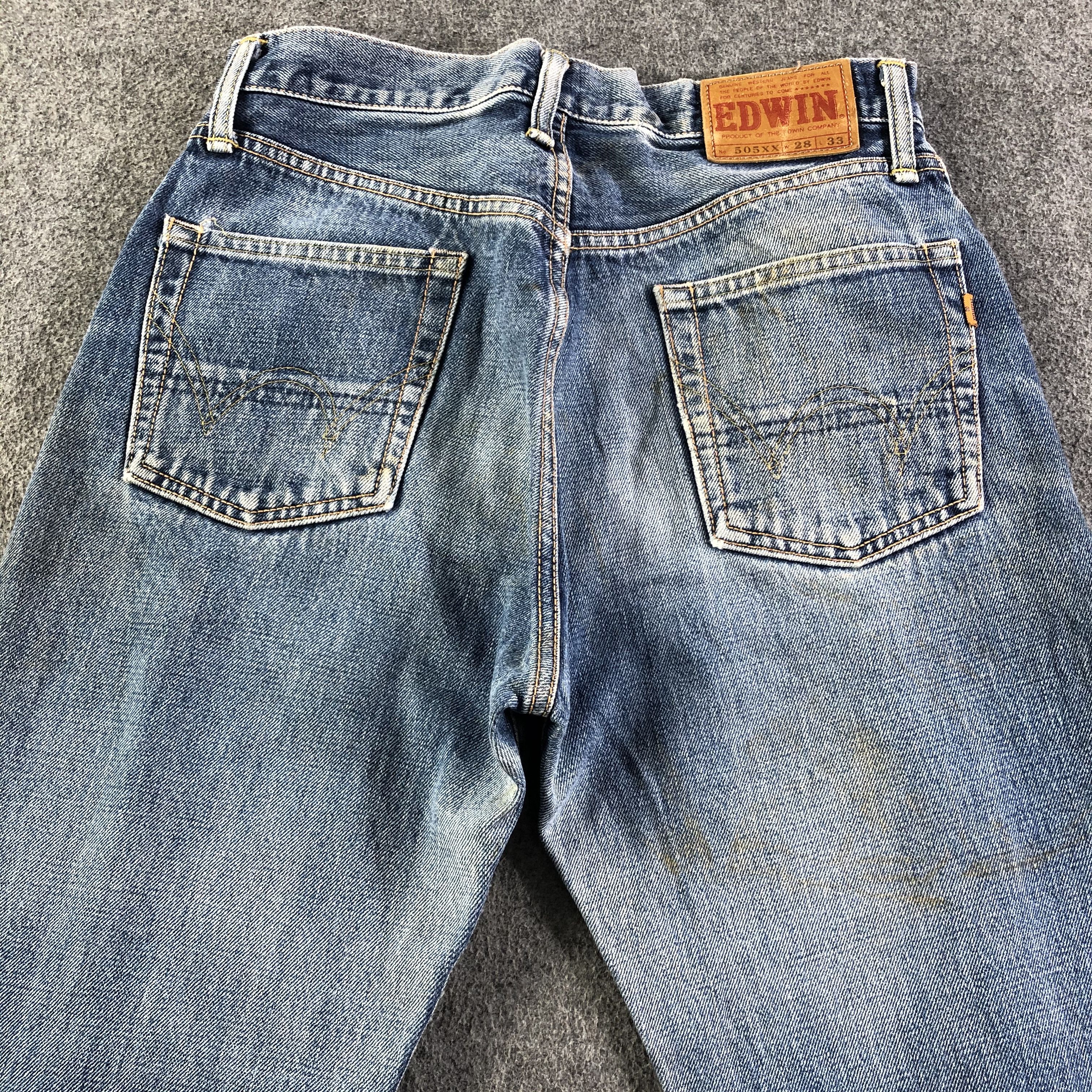 Edwin Vintage Blue Wash Edwin 505 Selvedge Jeans-J2965 Size US 28 / EU 44 - 4 Thumbnail