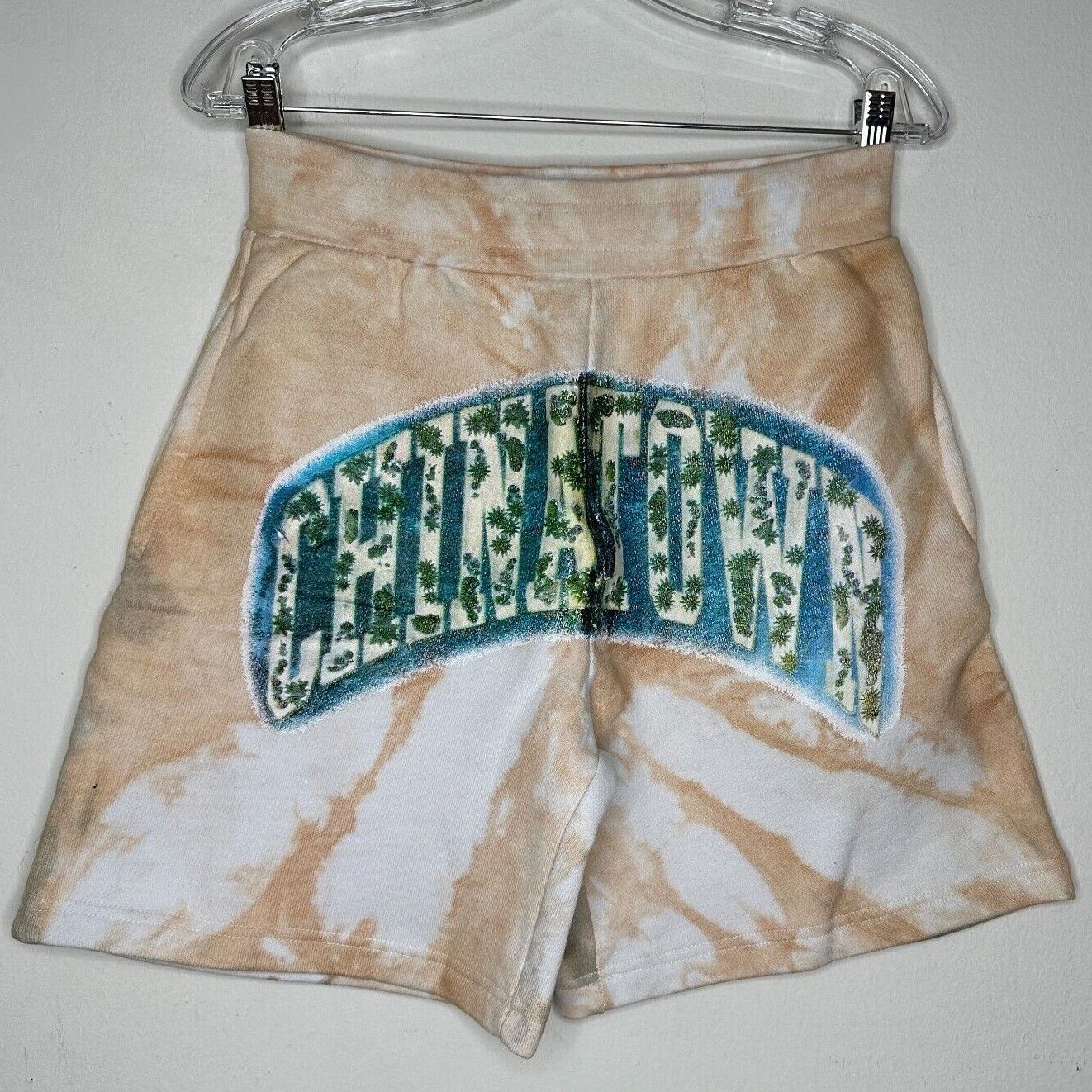 Other NWT Chinatown Market Beige Tiedye Island Arc Shorts Pocket S Size US 30 / EU 46 - 1 Thumbnail