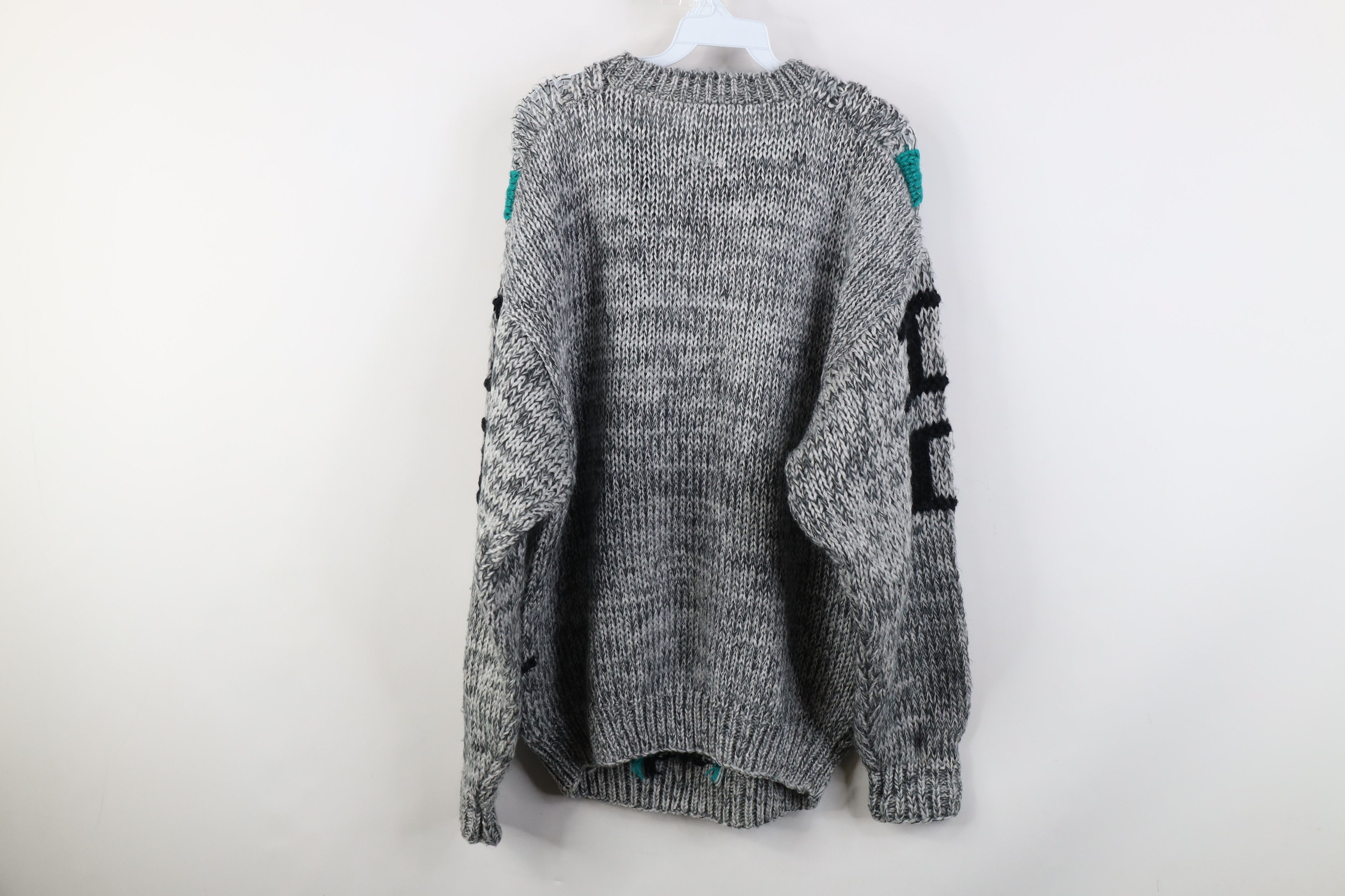 Vintage Vintage 90s Streetwear Chunky Cable Knit Crewneck Sweater Size US XL / EU 56 / 4 - 9 Thumbnail